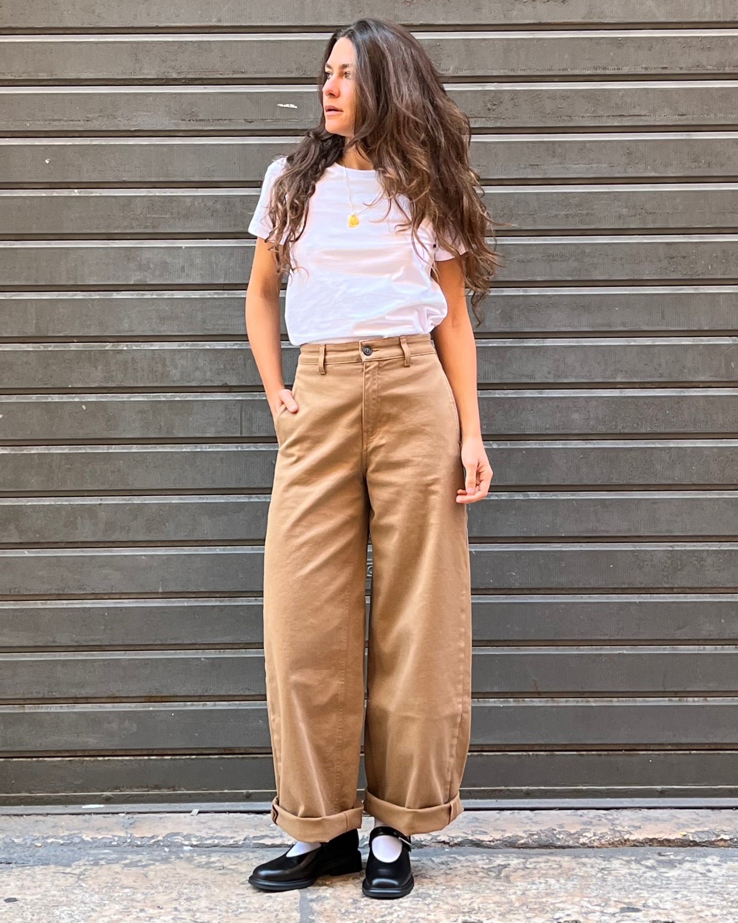 Pantaloni Yaki camel