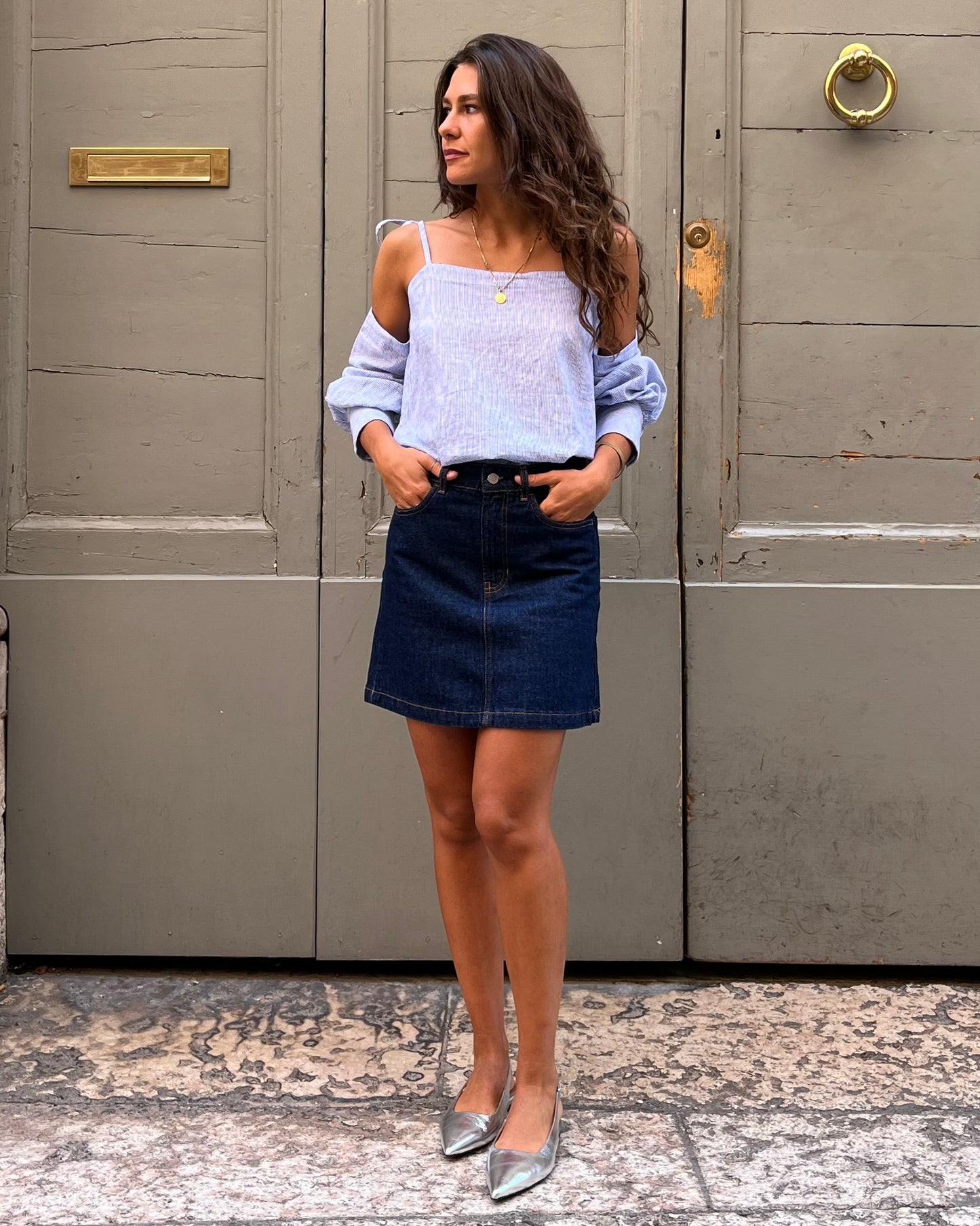 Mini in denim indaco blue