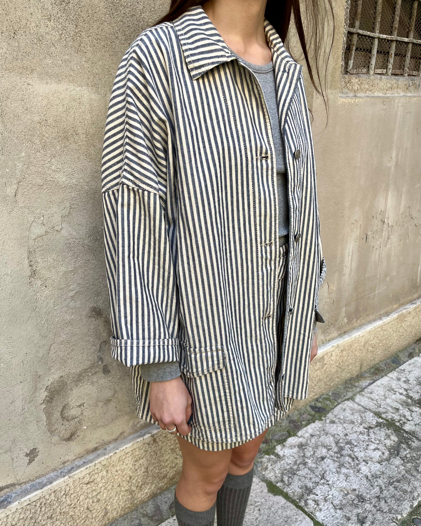 Butterfly jacket a righe