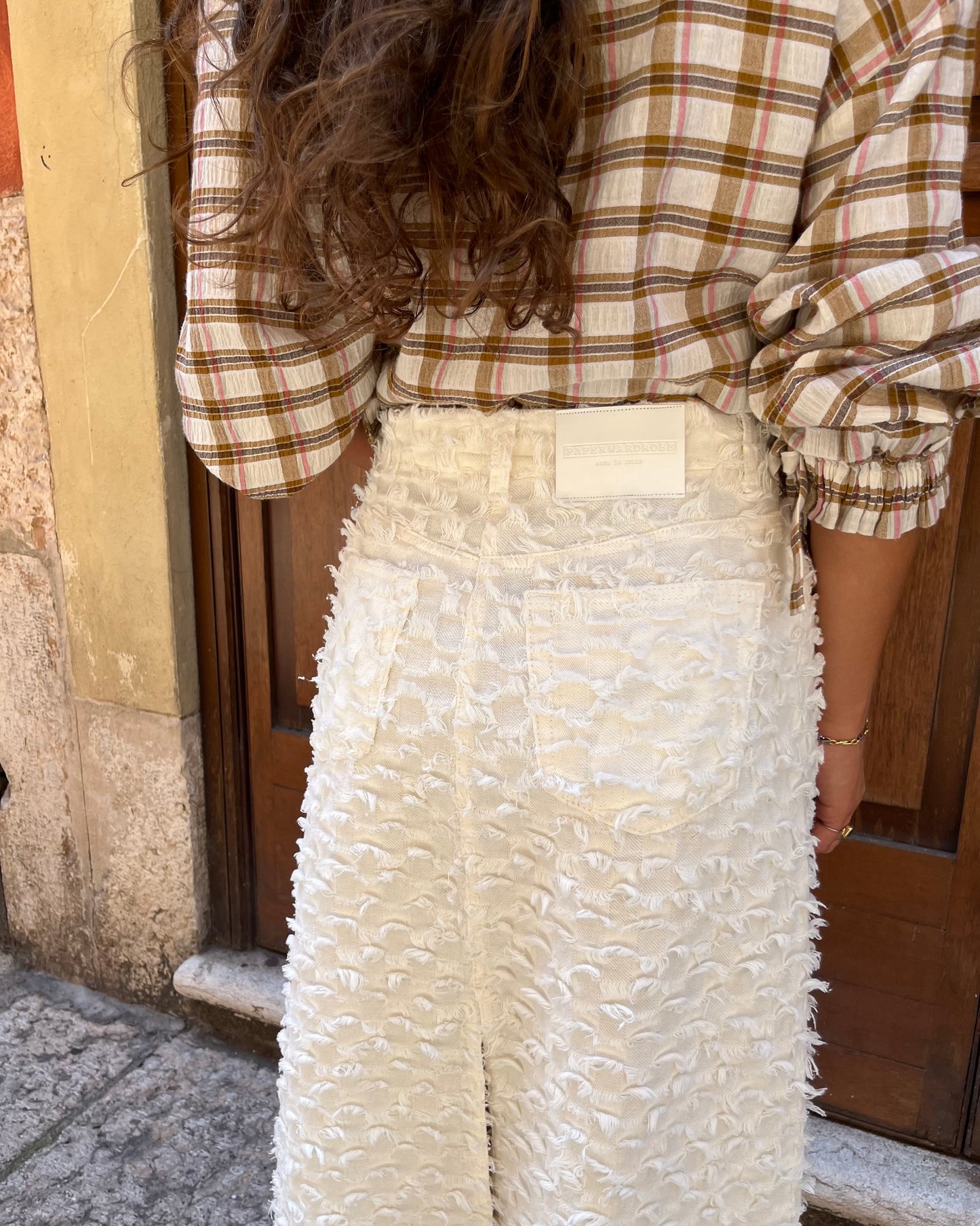 Gonna Blanca white fringe