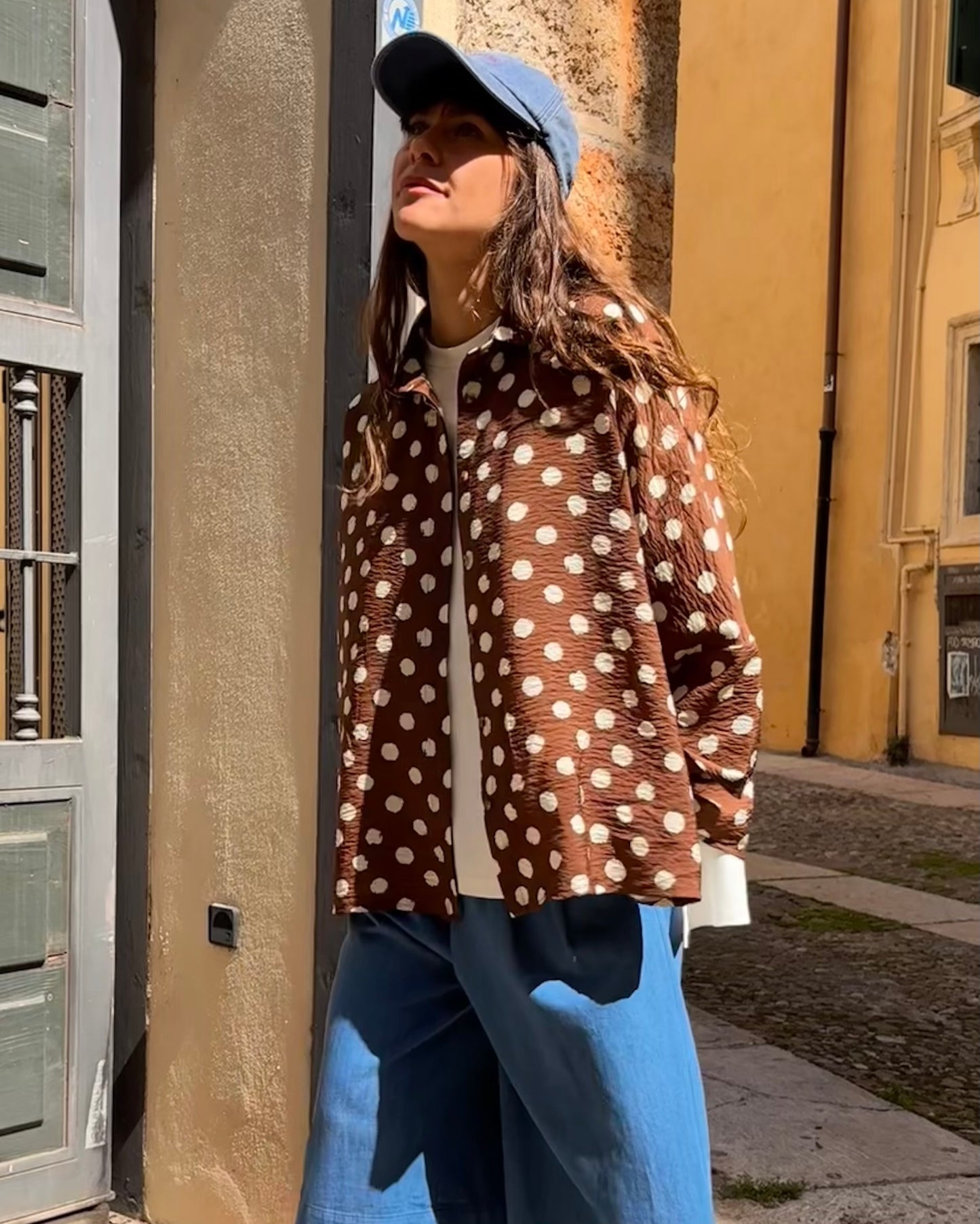 Camicia over pois