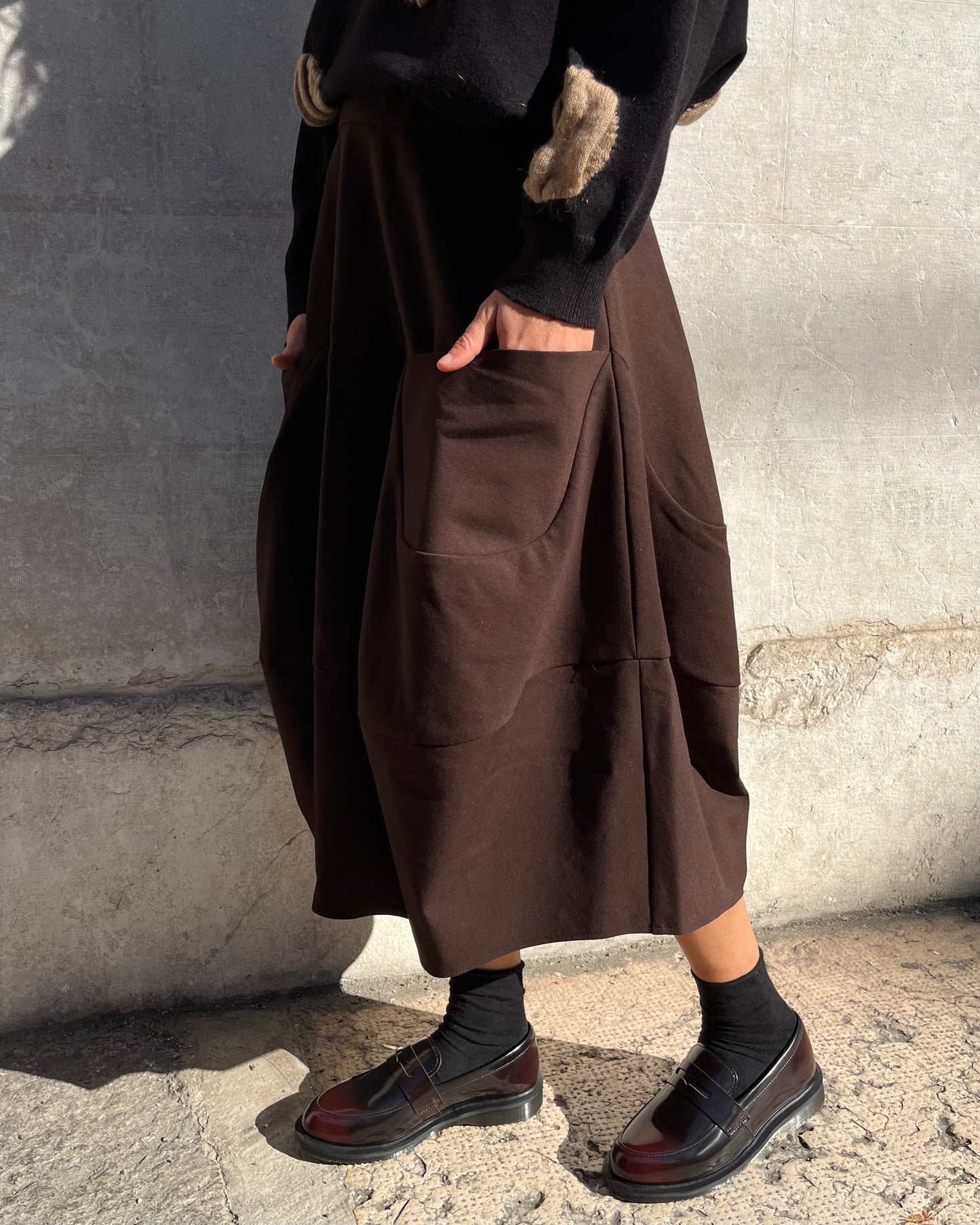 Gonna balloon marrone