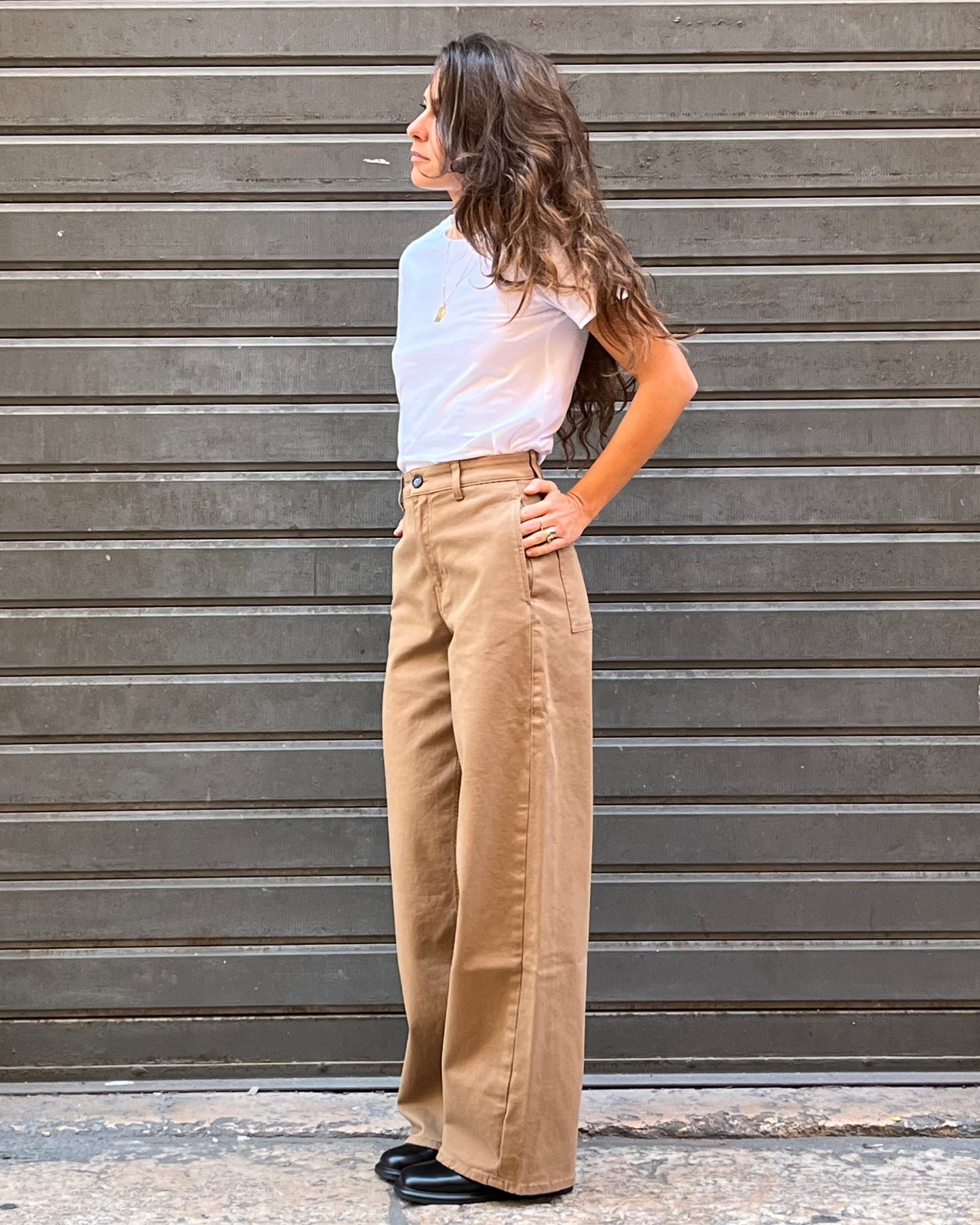Pantaloni Yaki camel