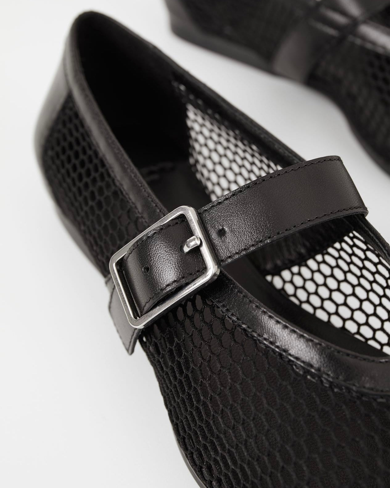Wioletta ballerina mesh nero