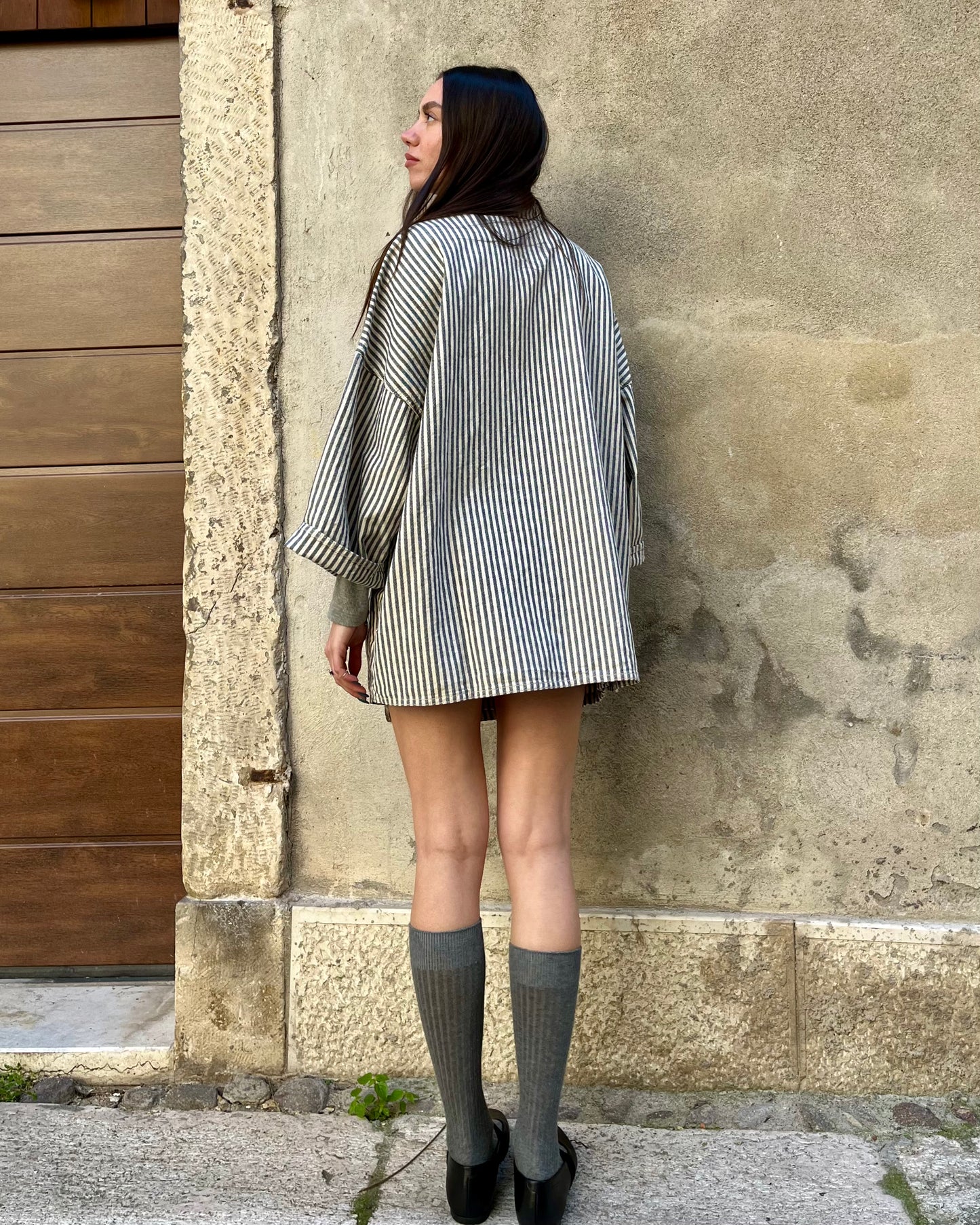 Butterfly jacket a righe