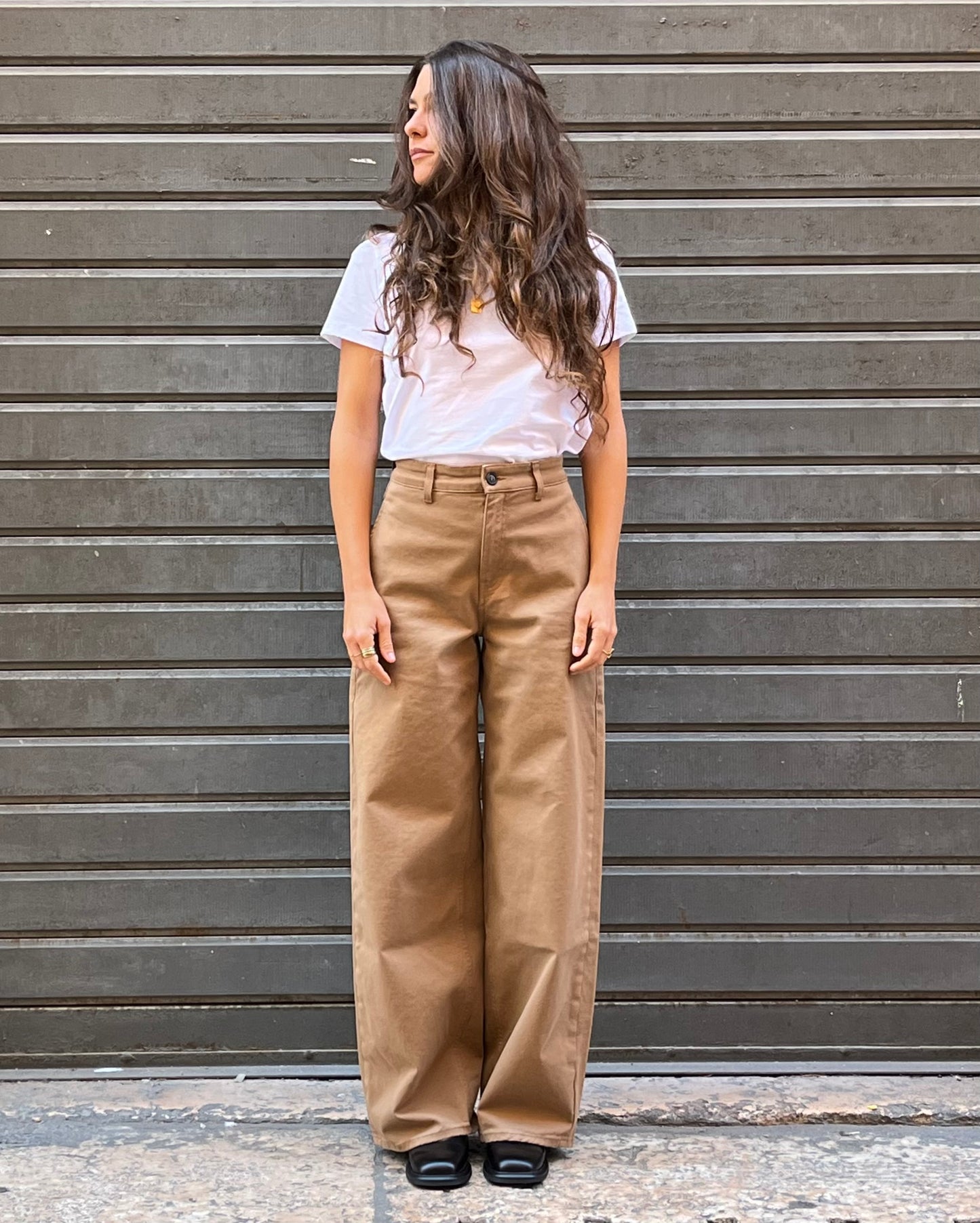 Pantaloni Yaki camel