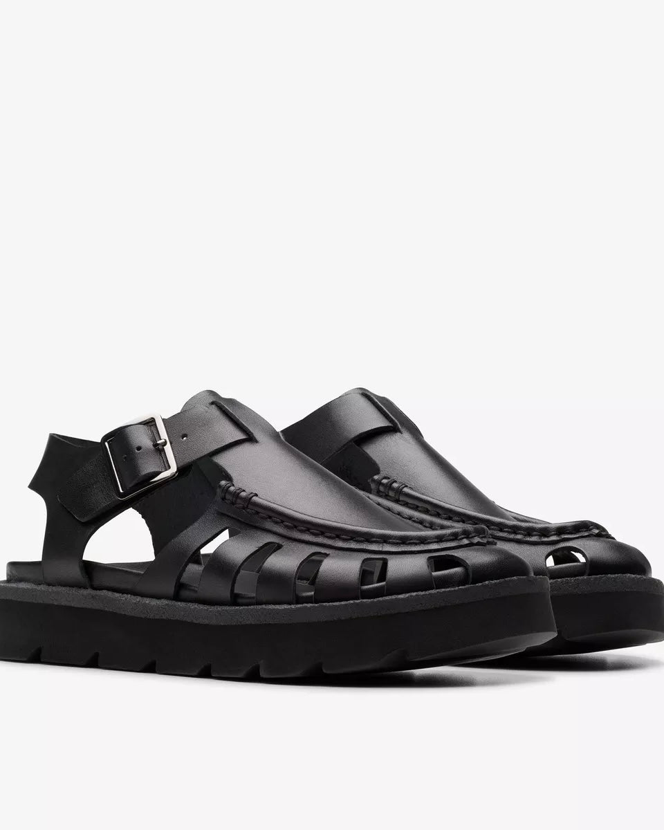 Clarks sandalo pelle nera