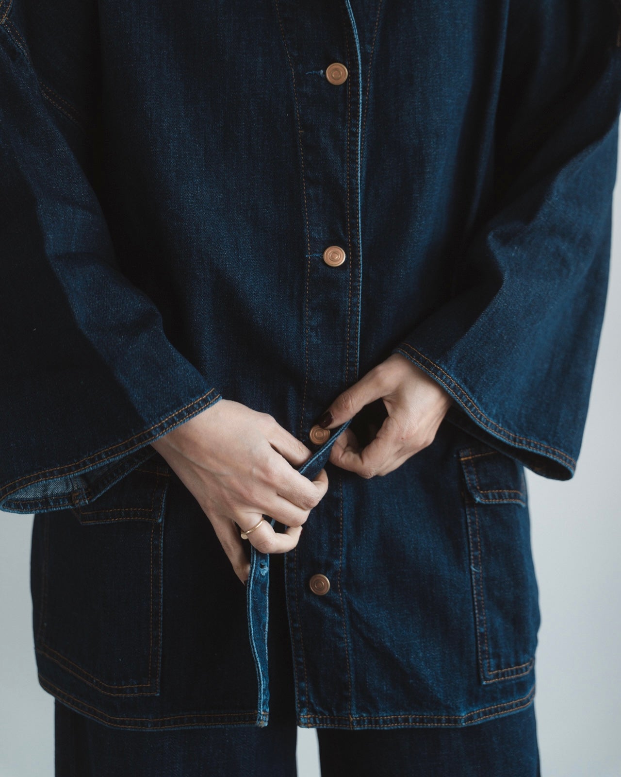 Butterfly jacket denim blue ocean