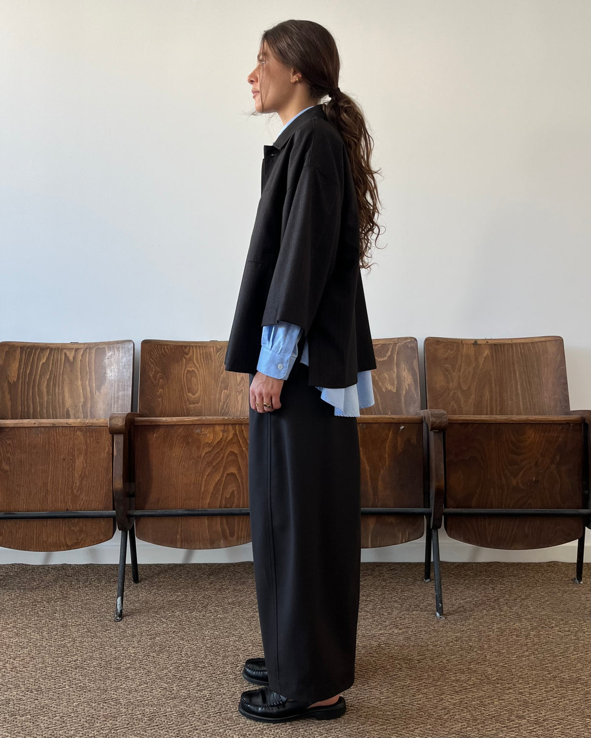 Pantaloni Dojo barrel-leg marroni