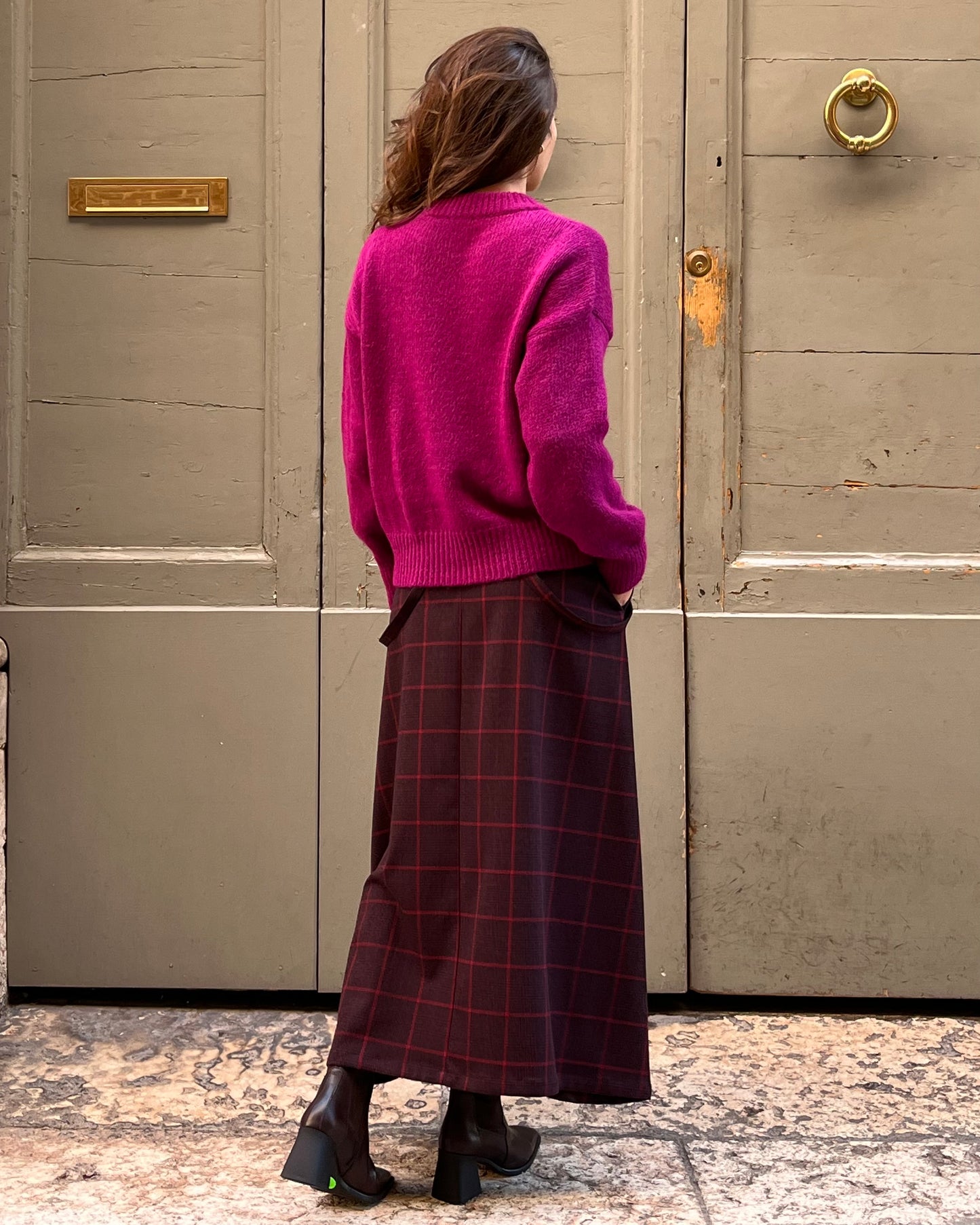 Maglione mohair ciclamino