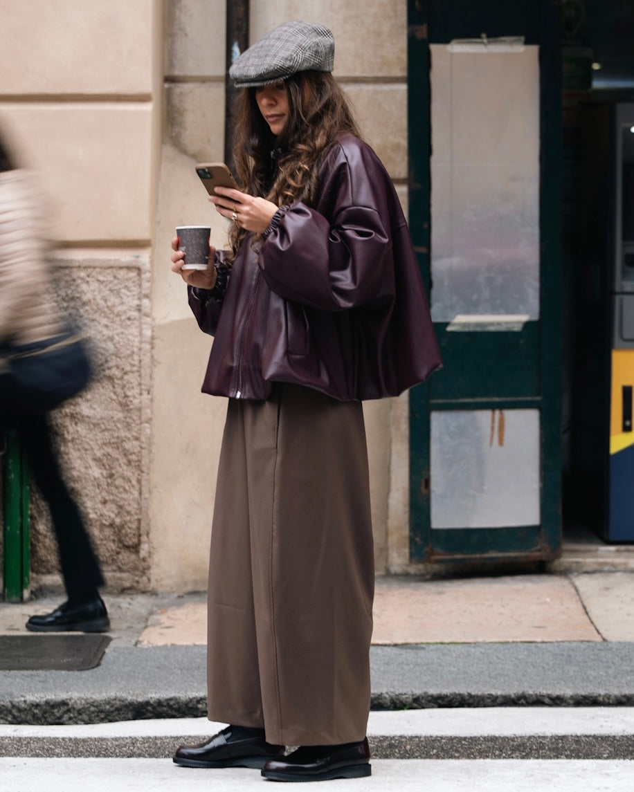 Bomber meringa bordeaux