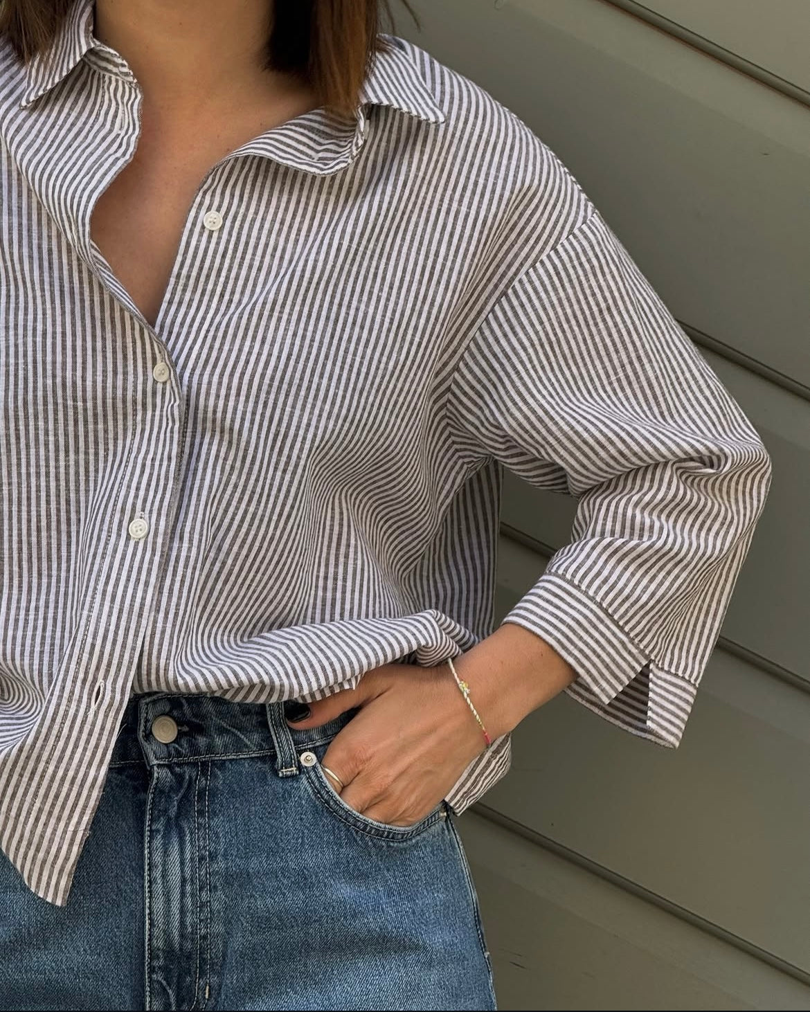 Camicia Hanoi righe moro