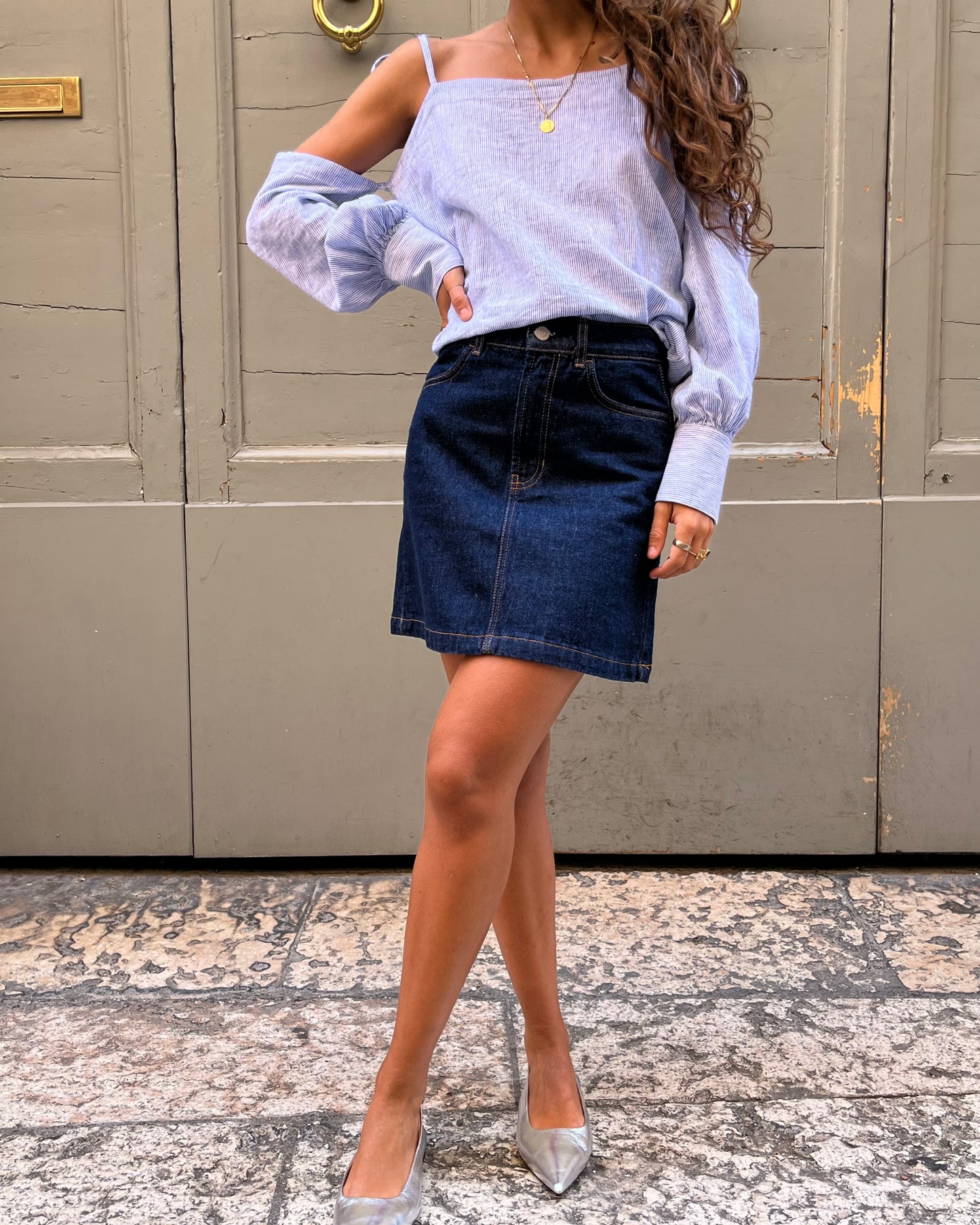 Mini in denim indaco blue