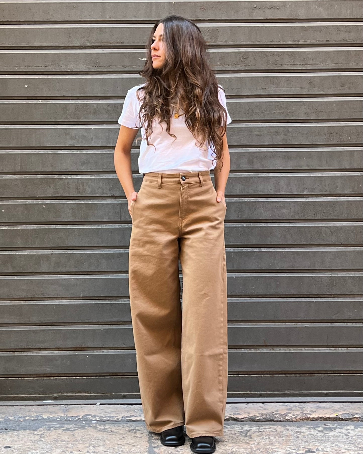 Pantaloni Yaki camel