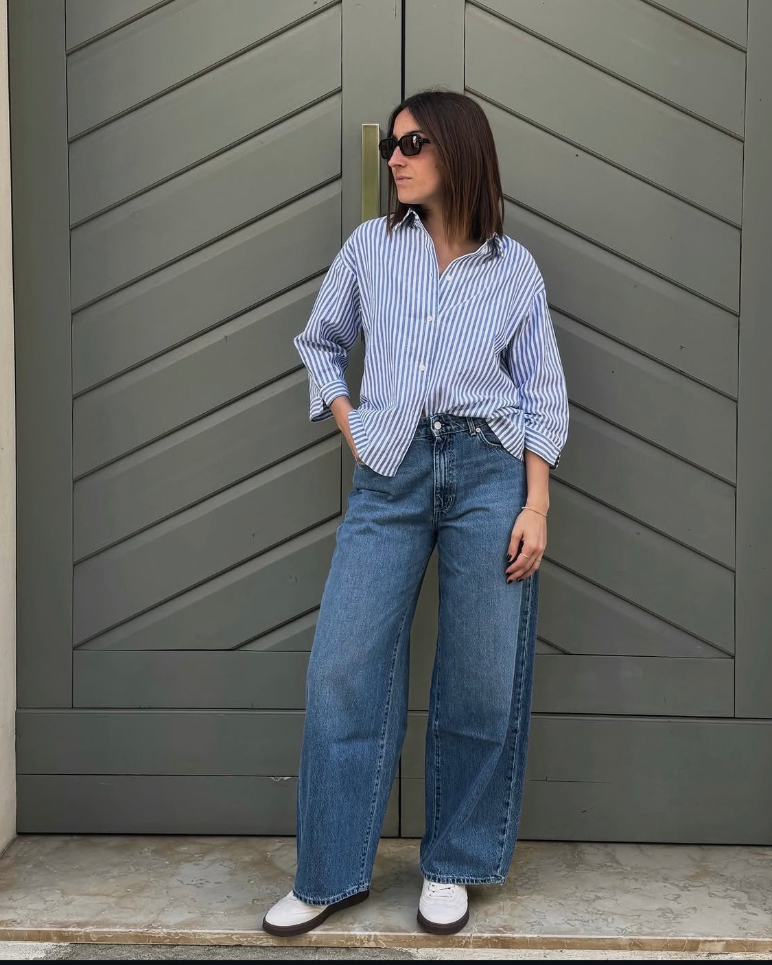Camicia Hanoi righe blu