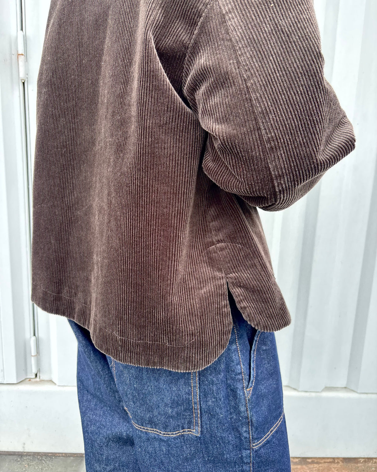 Giacca in velluto marrone