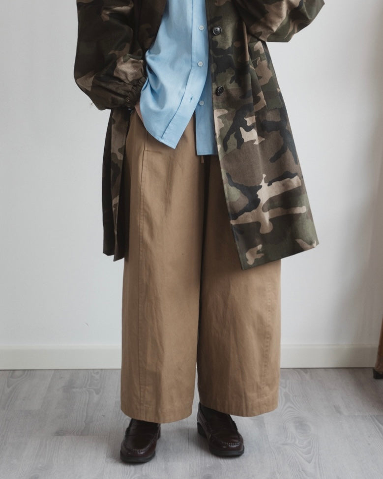 Jogger in cotone khaki