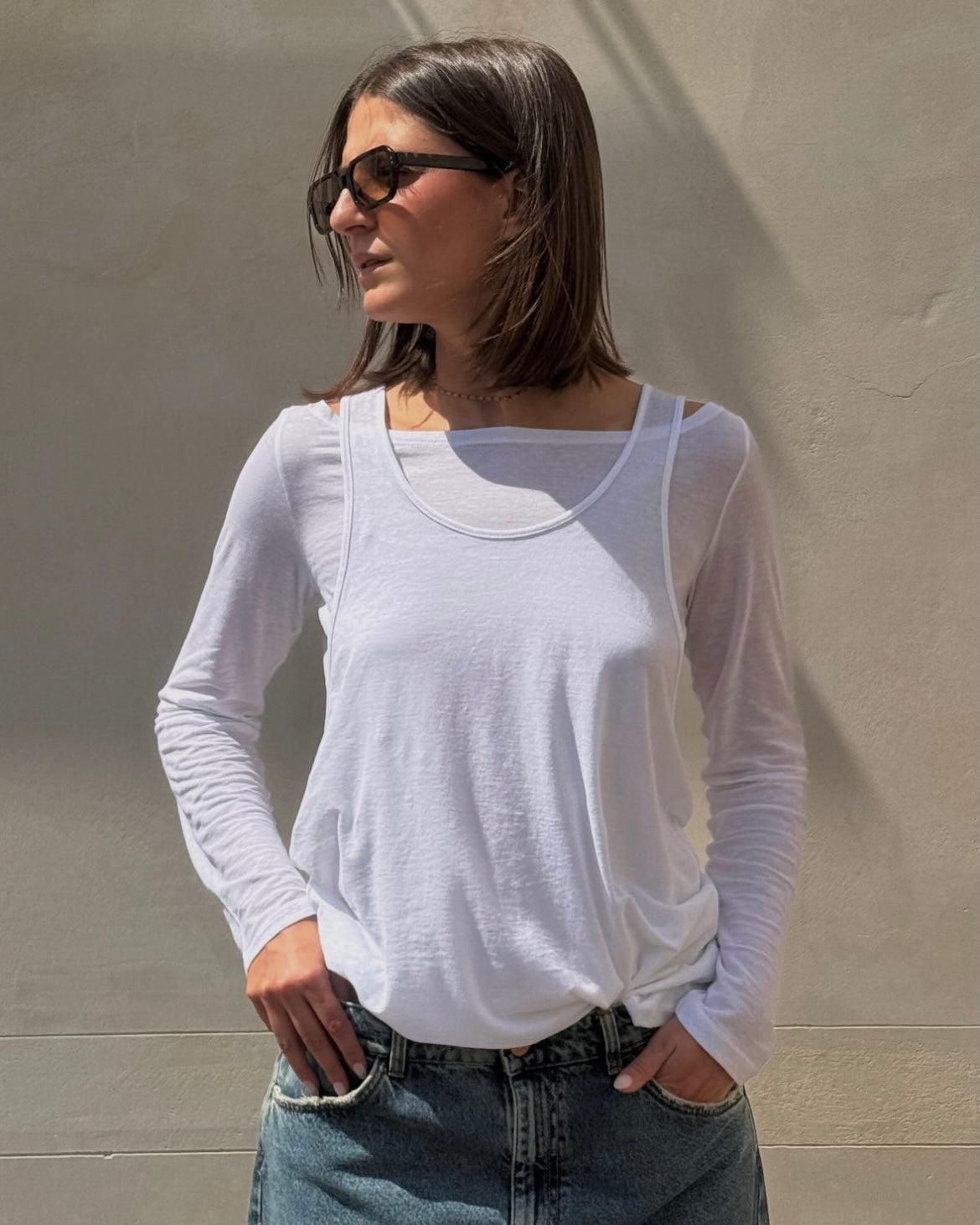 Maglia double bianca
