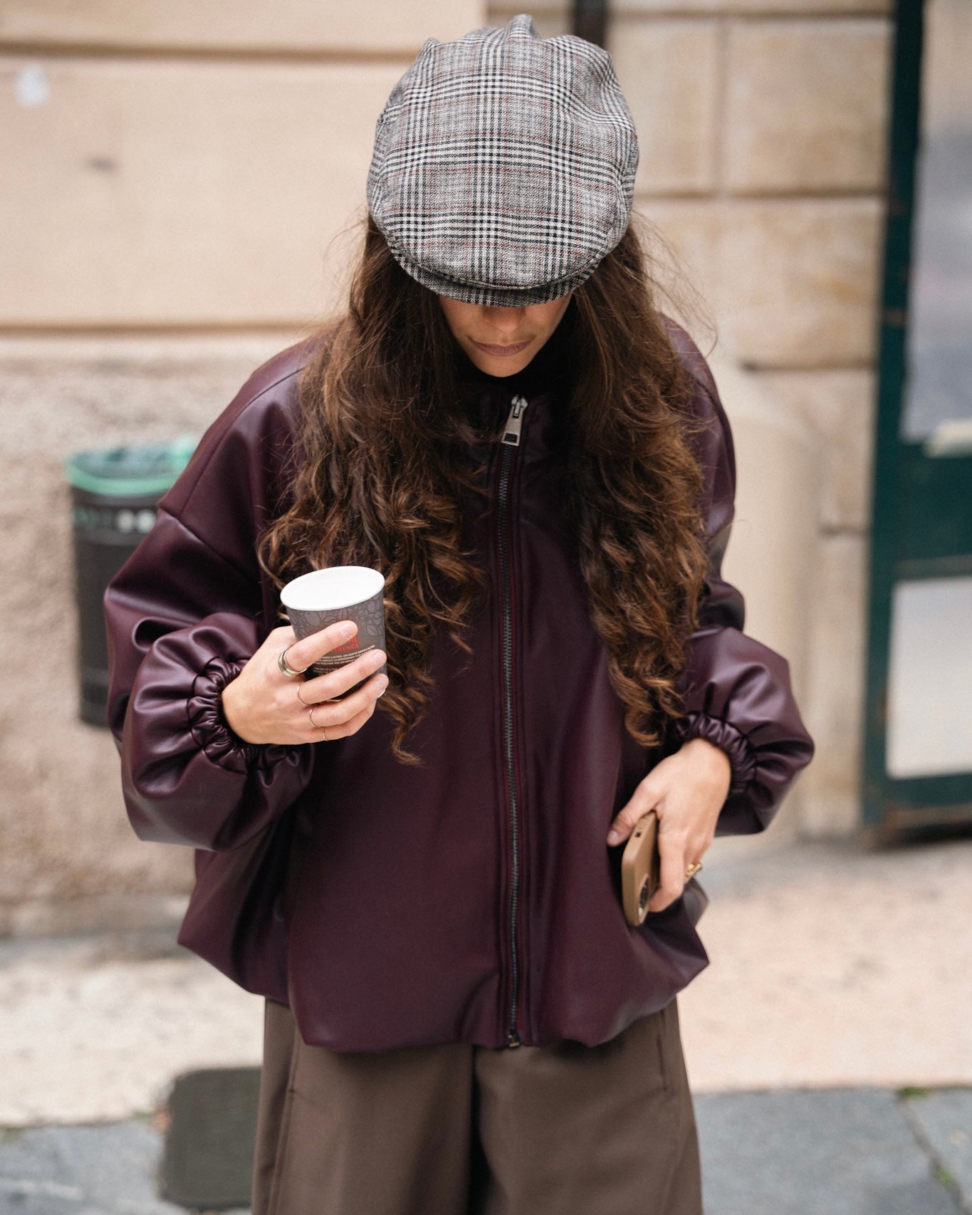 Bomber meringa bordeaux