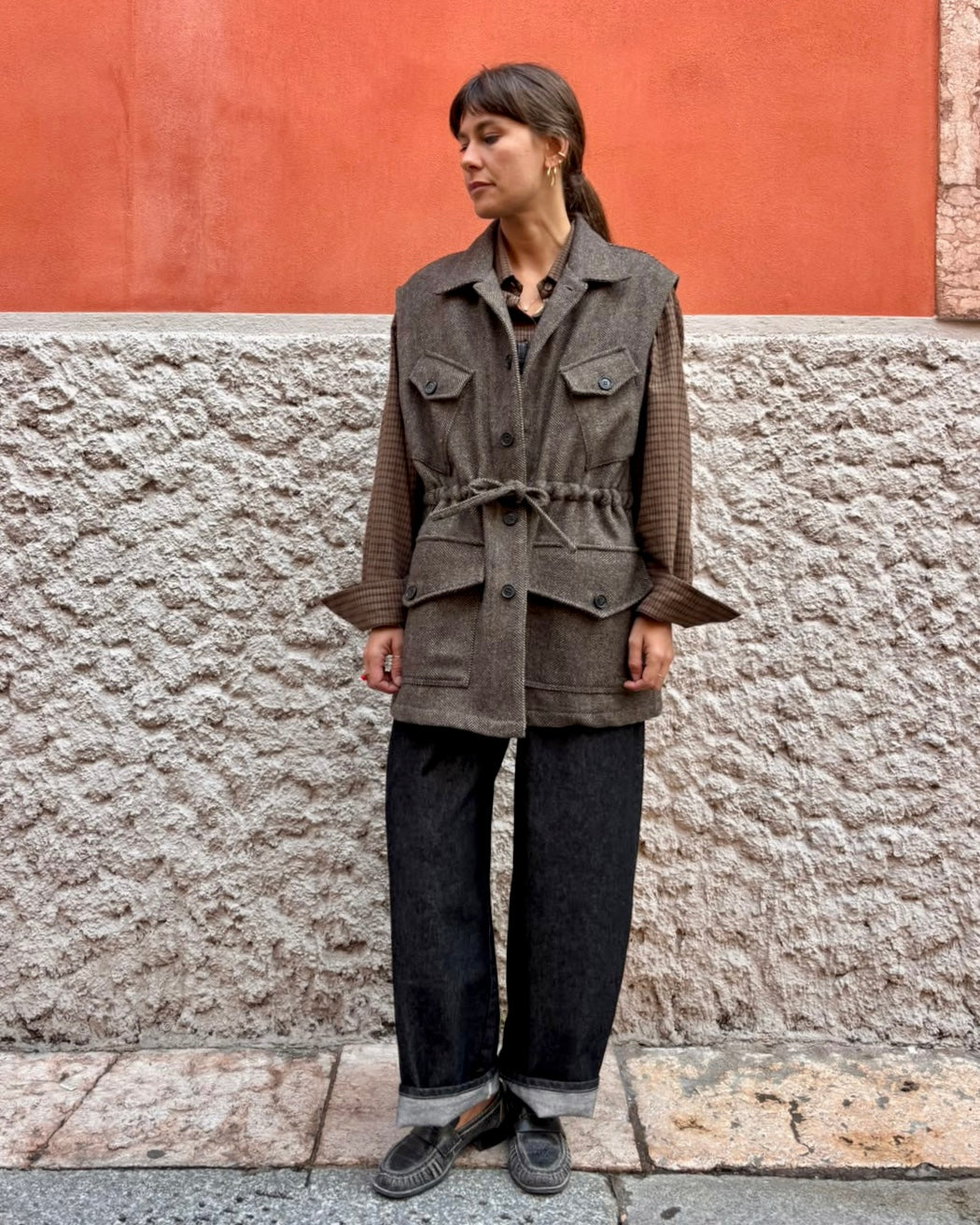 Gilet resca in panno