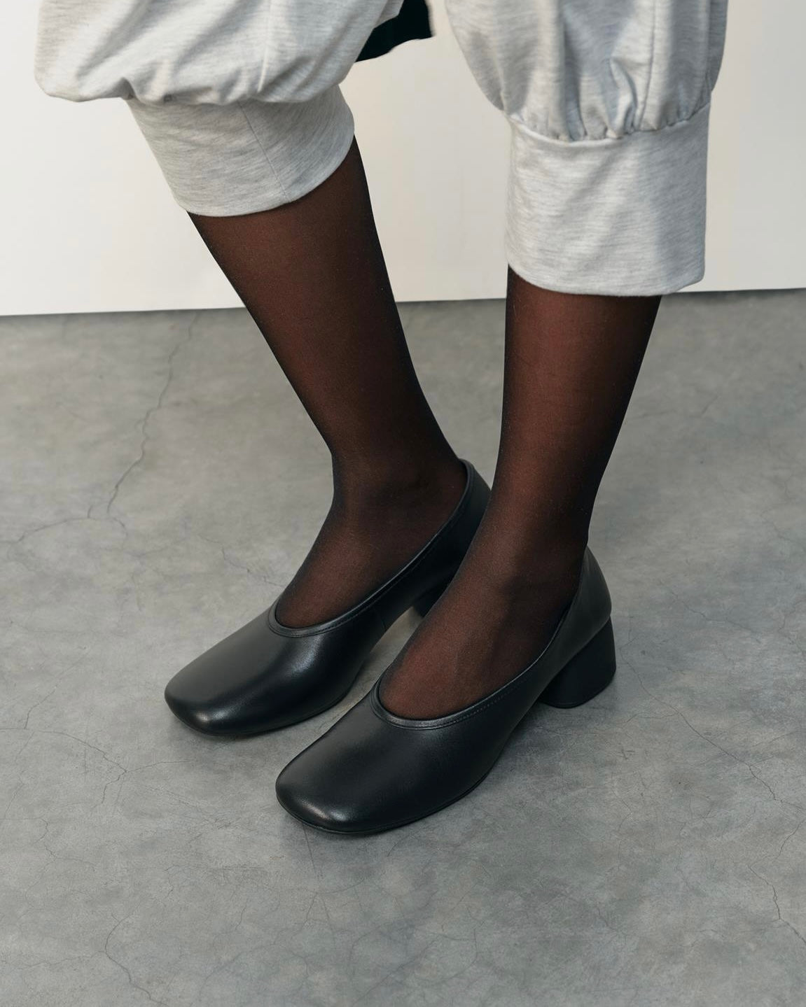 Décolleté Livia in pelle nera