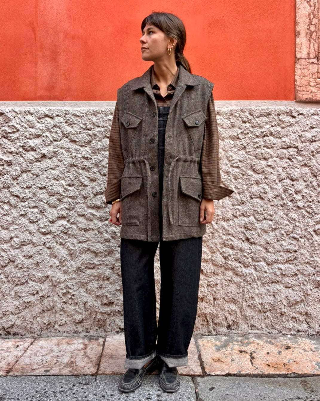 Gilet resca in panno