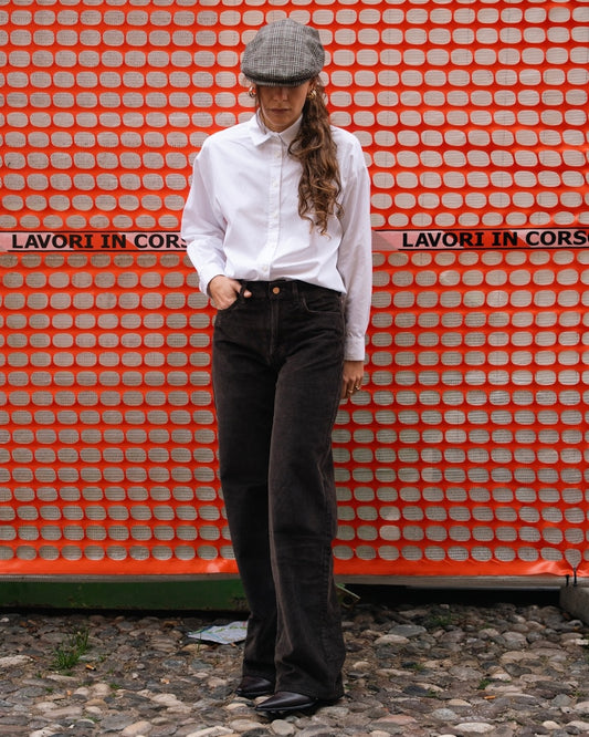 Pantalone Nikko in velluto marrone