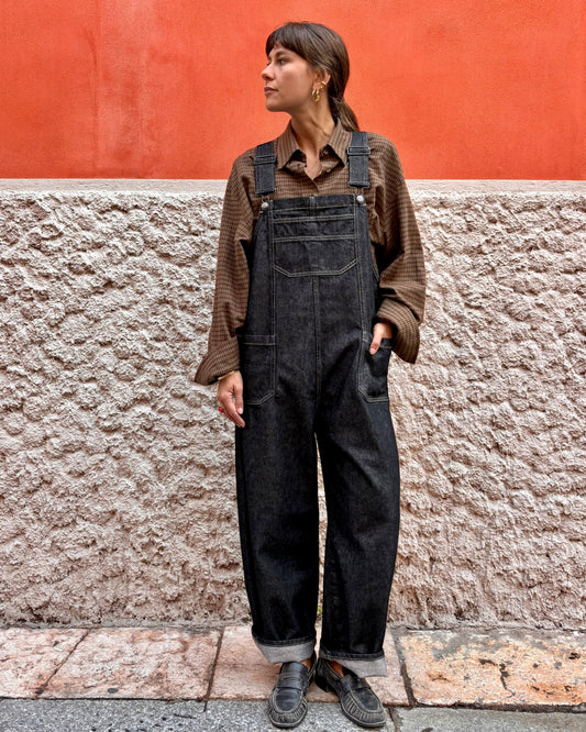 Salopette Kanji black denim