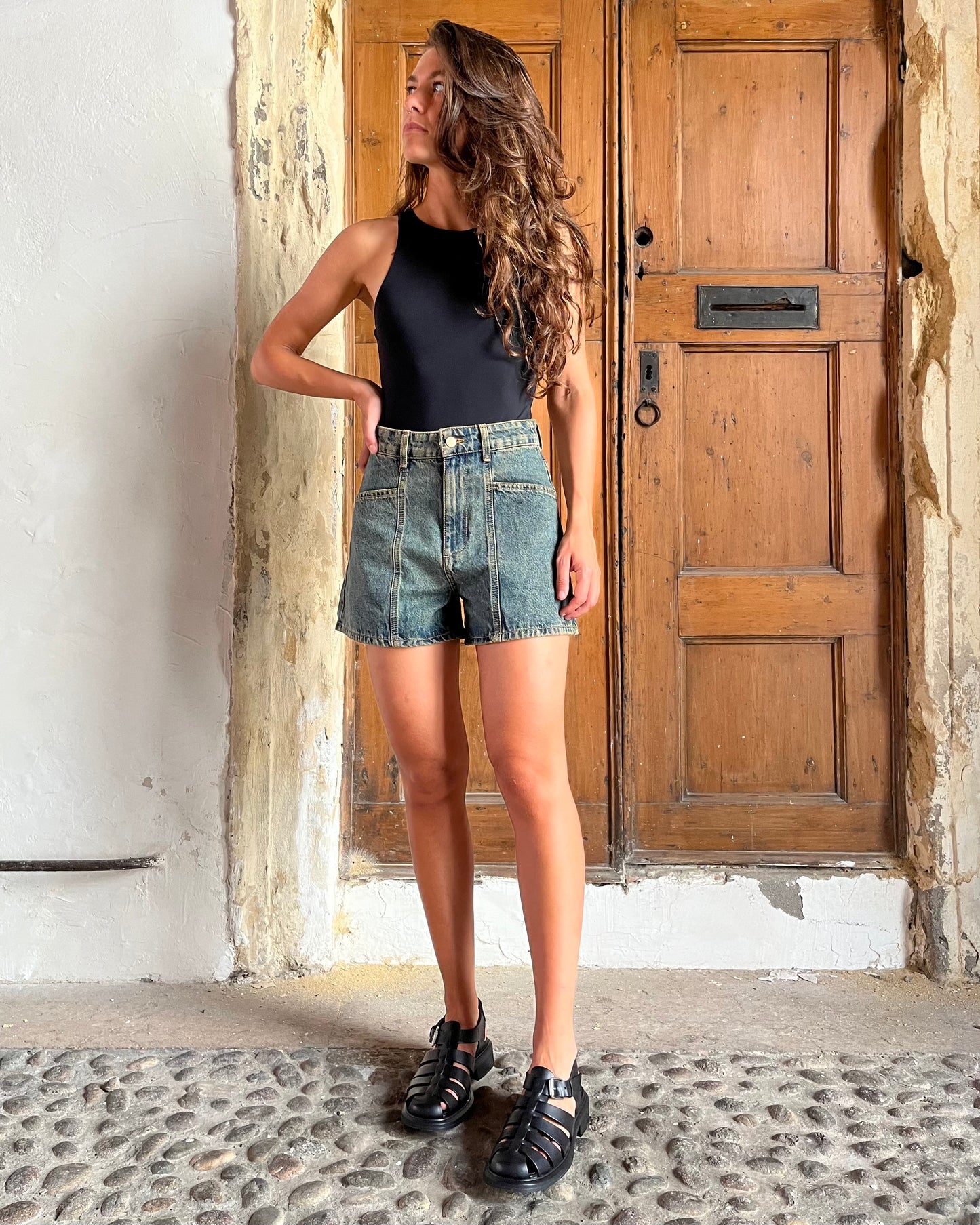Shorts denim dirty old
