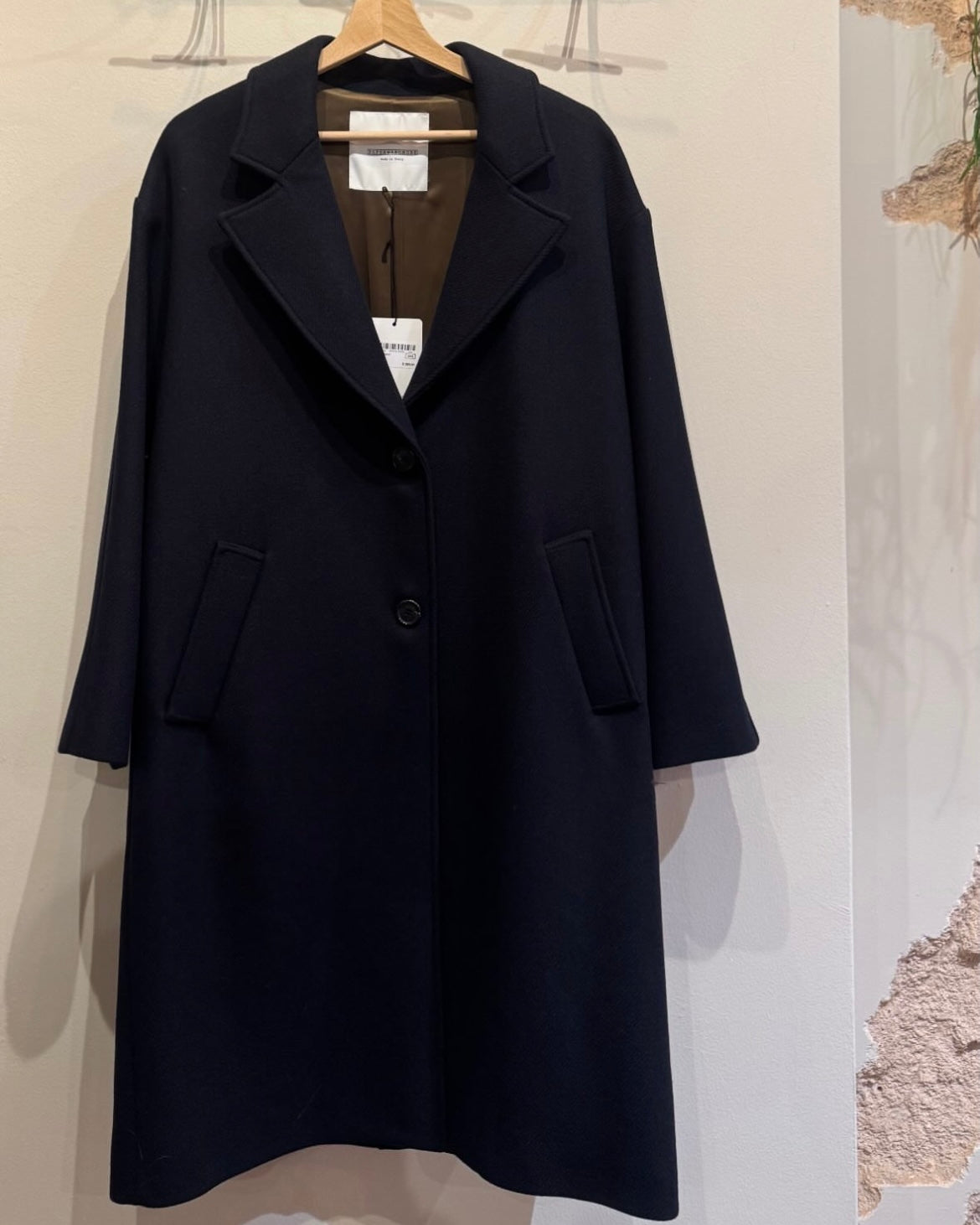 Cappotto oversize blu