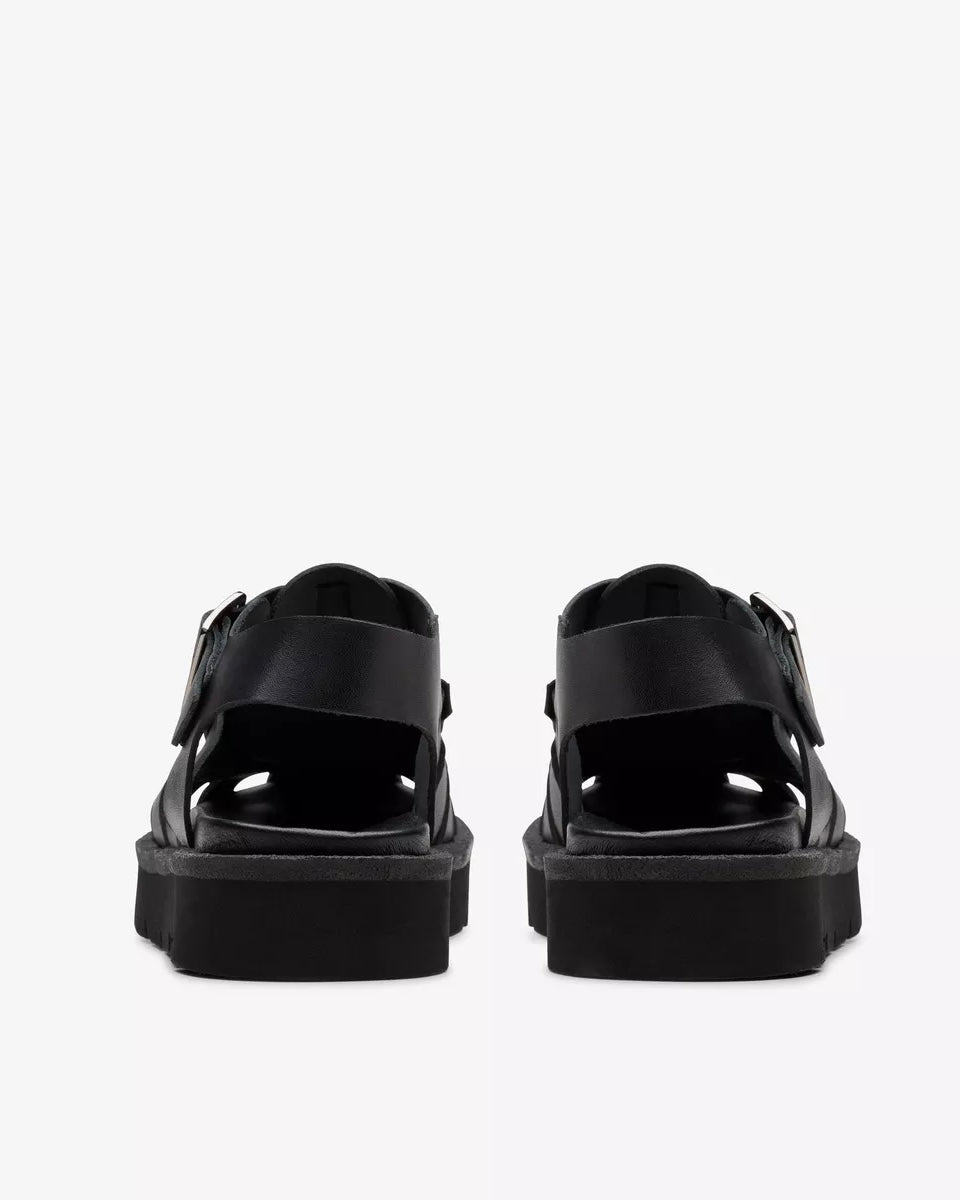 Clarks sandalo pelle nera