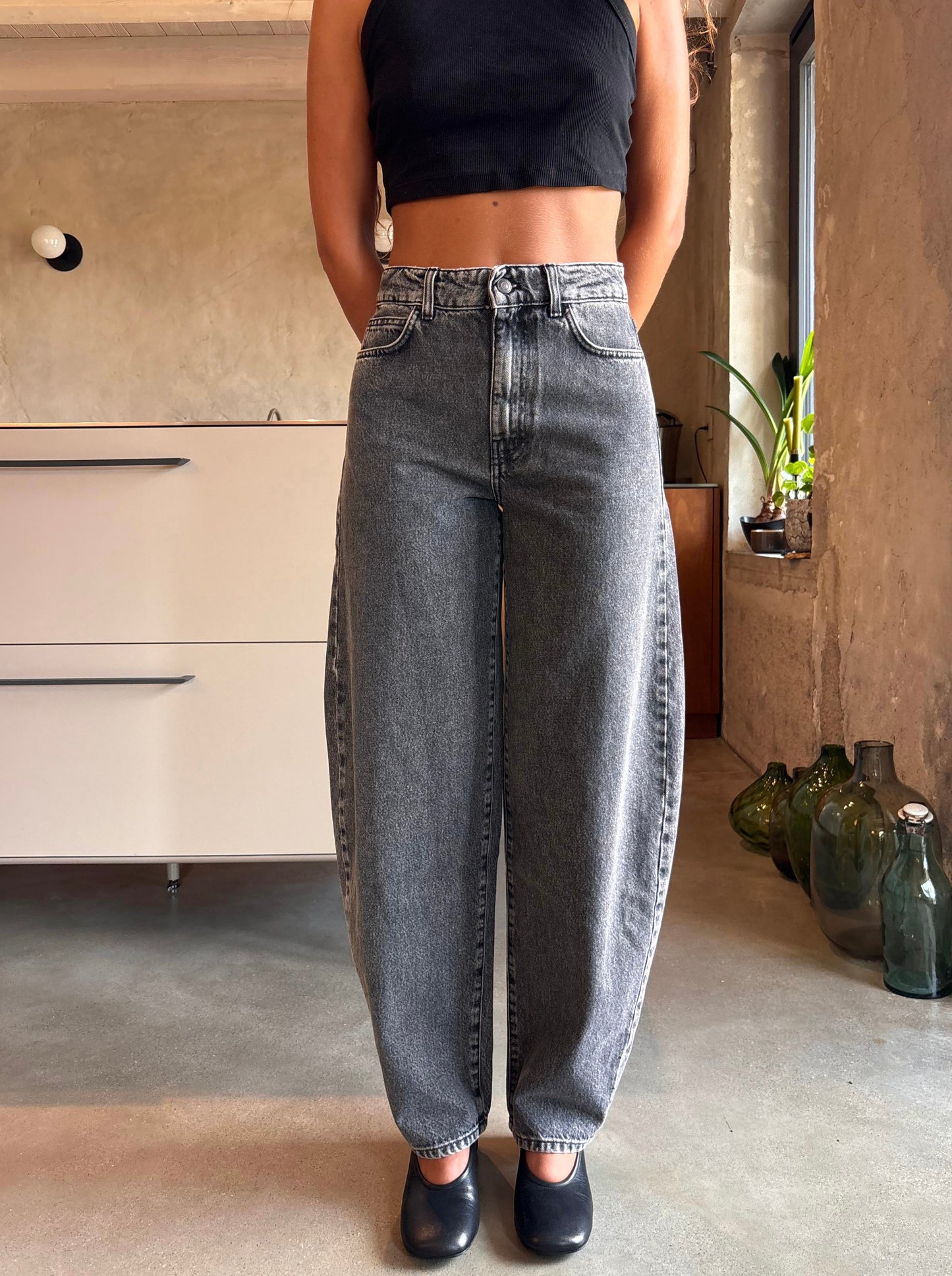Jeans Tulip marble black