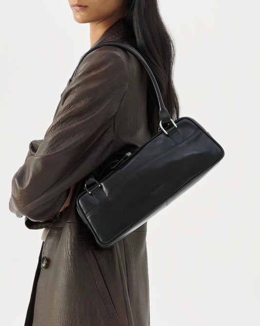 Borsa Nomi in pelle nera