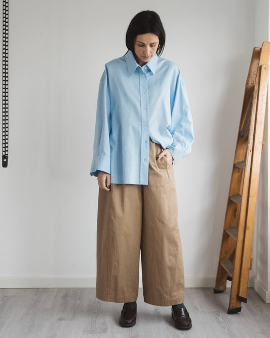 Jogger in cotone khaki