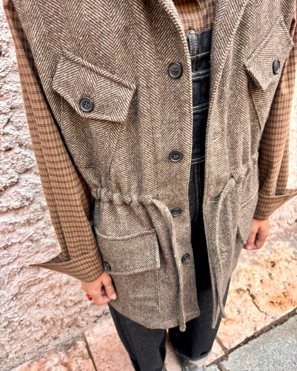 Gilet resca in panno