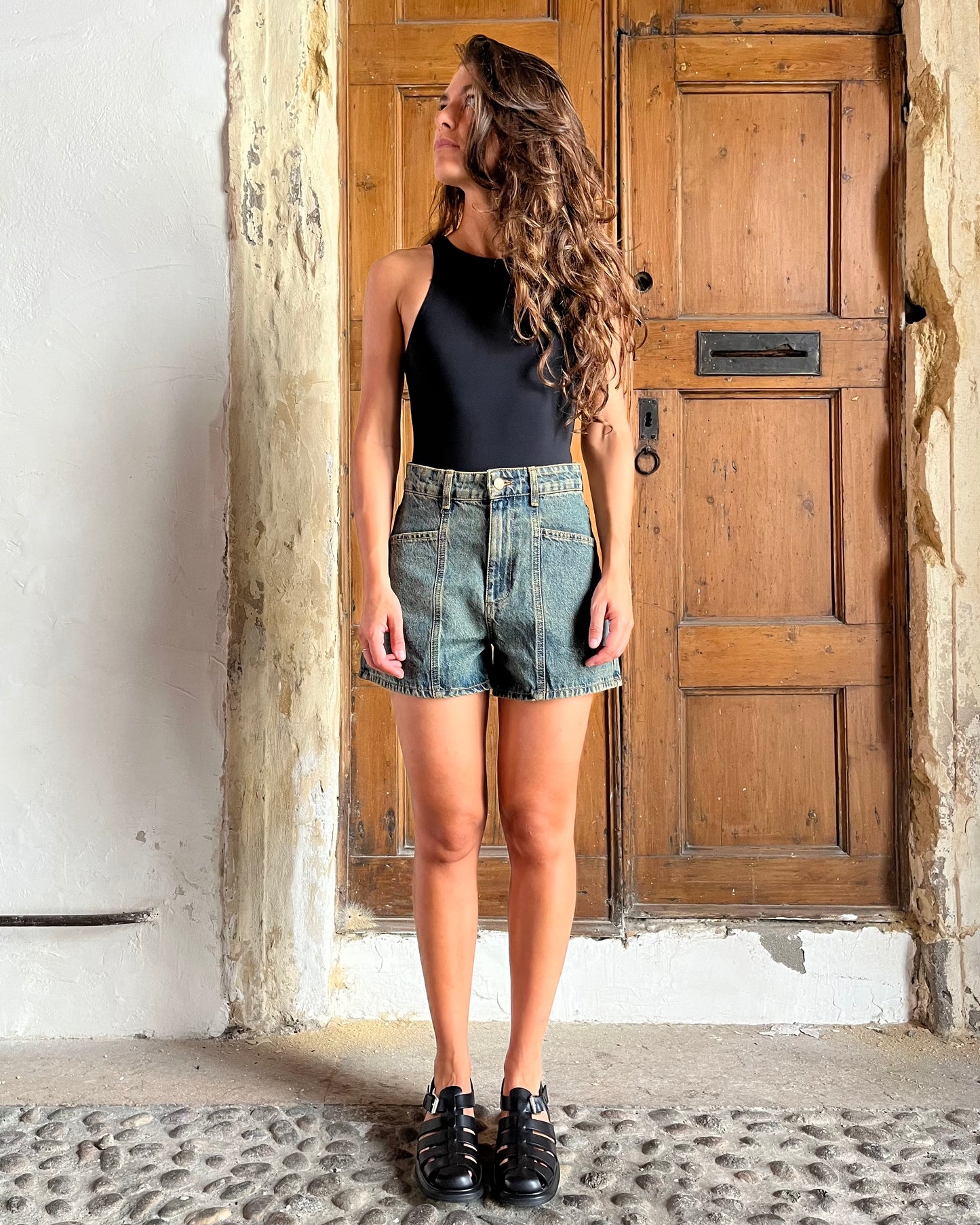 Shorts denim dirty old