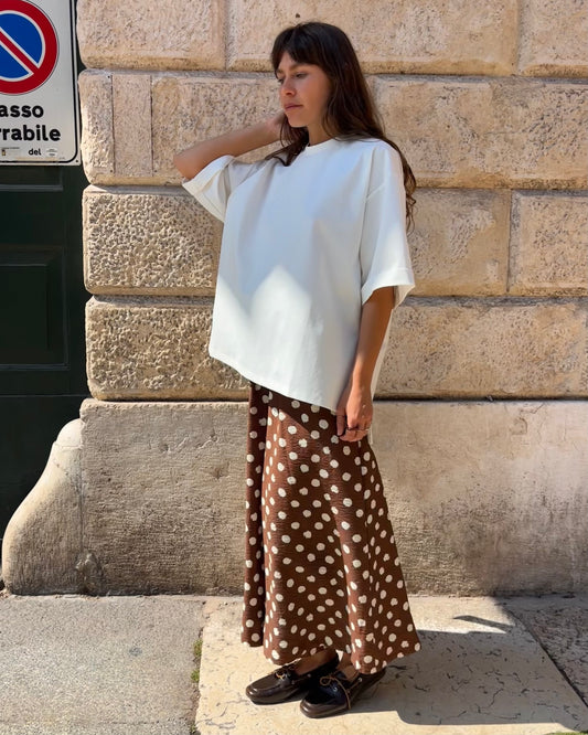 T-shirt over panna