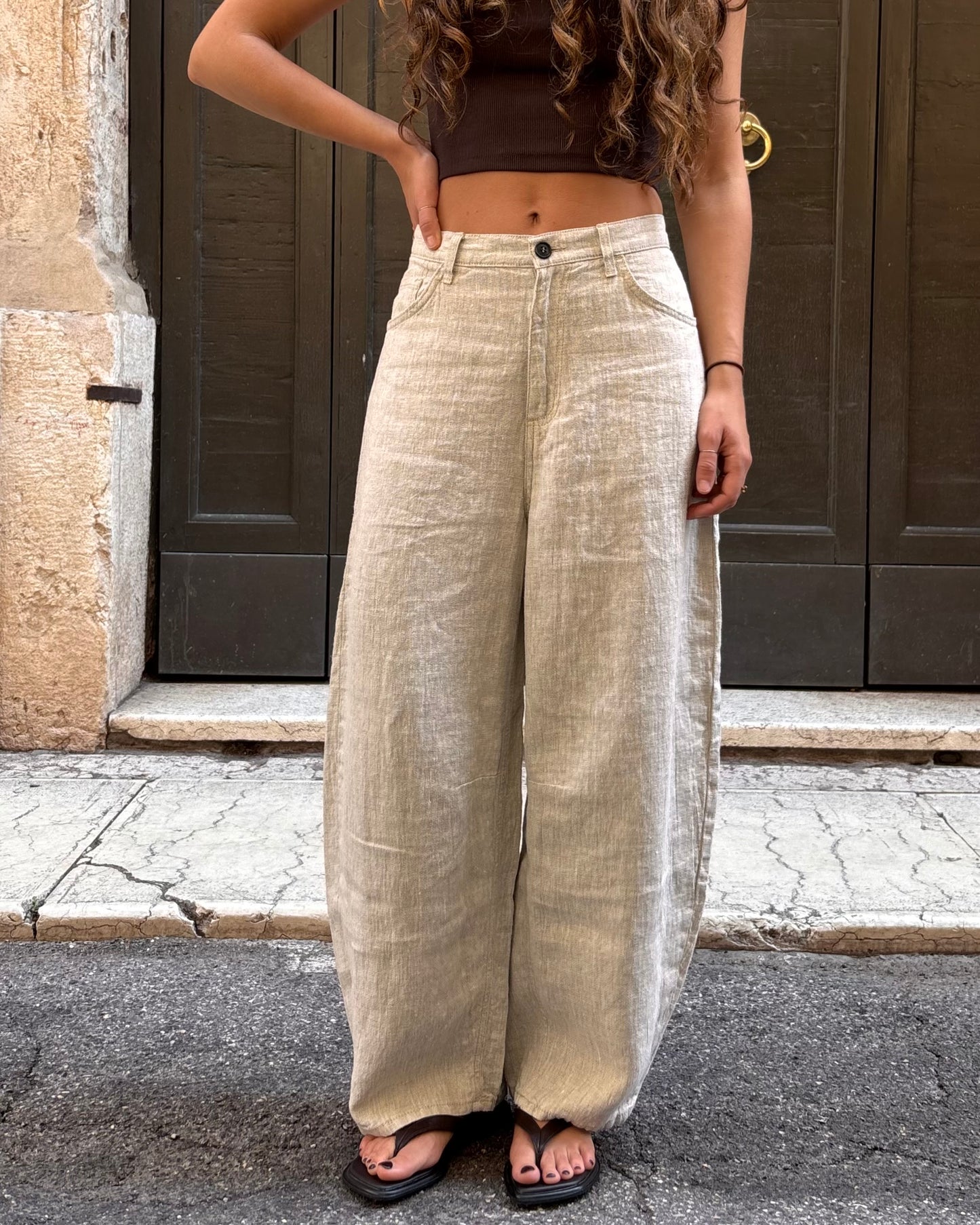 Pantaloni L'Essage in lino