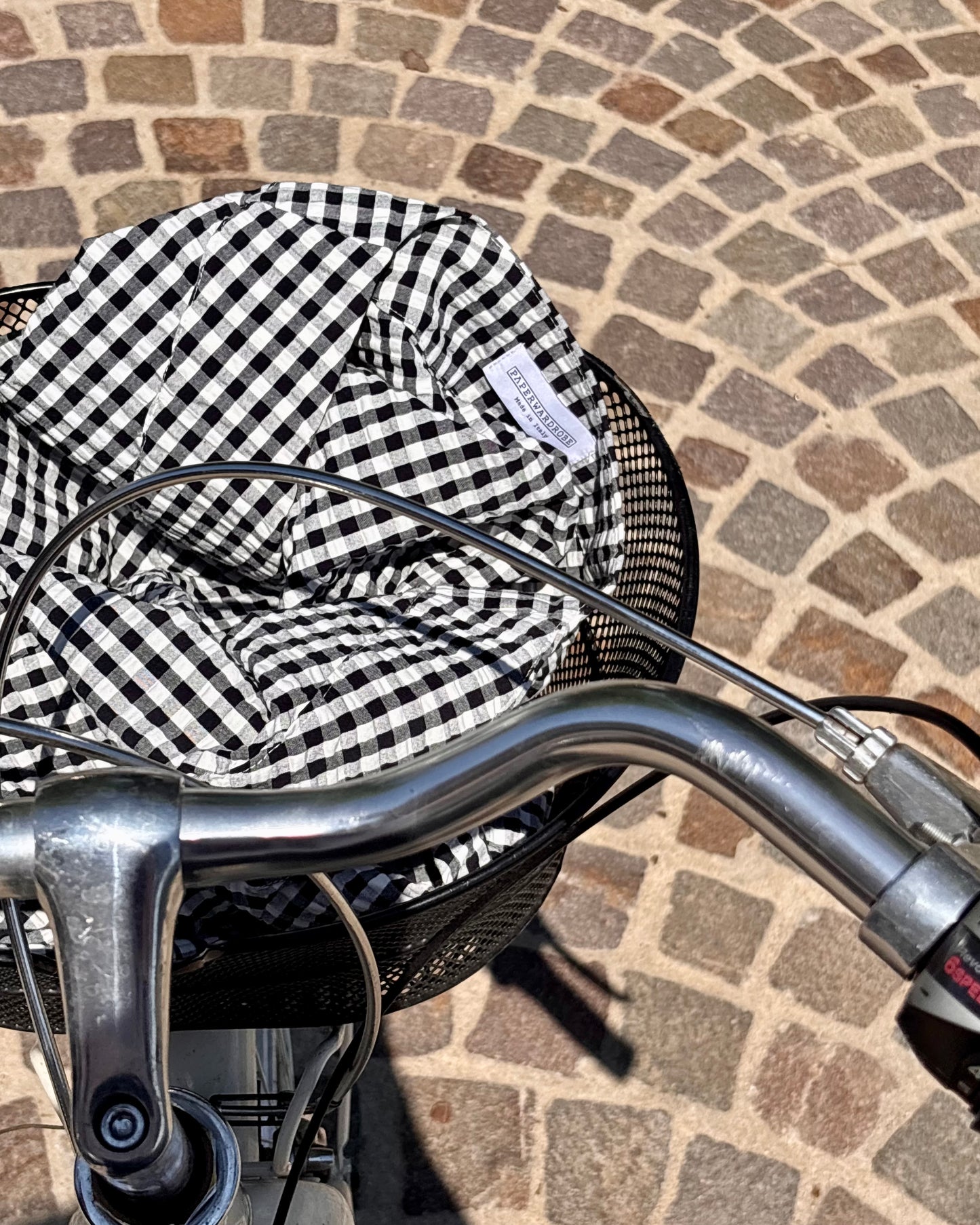 Kimono vichy nero e bianco