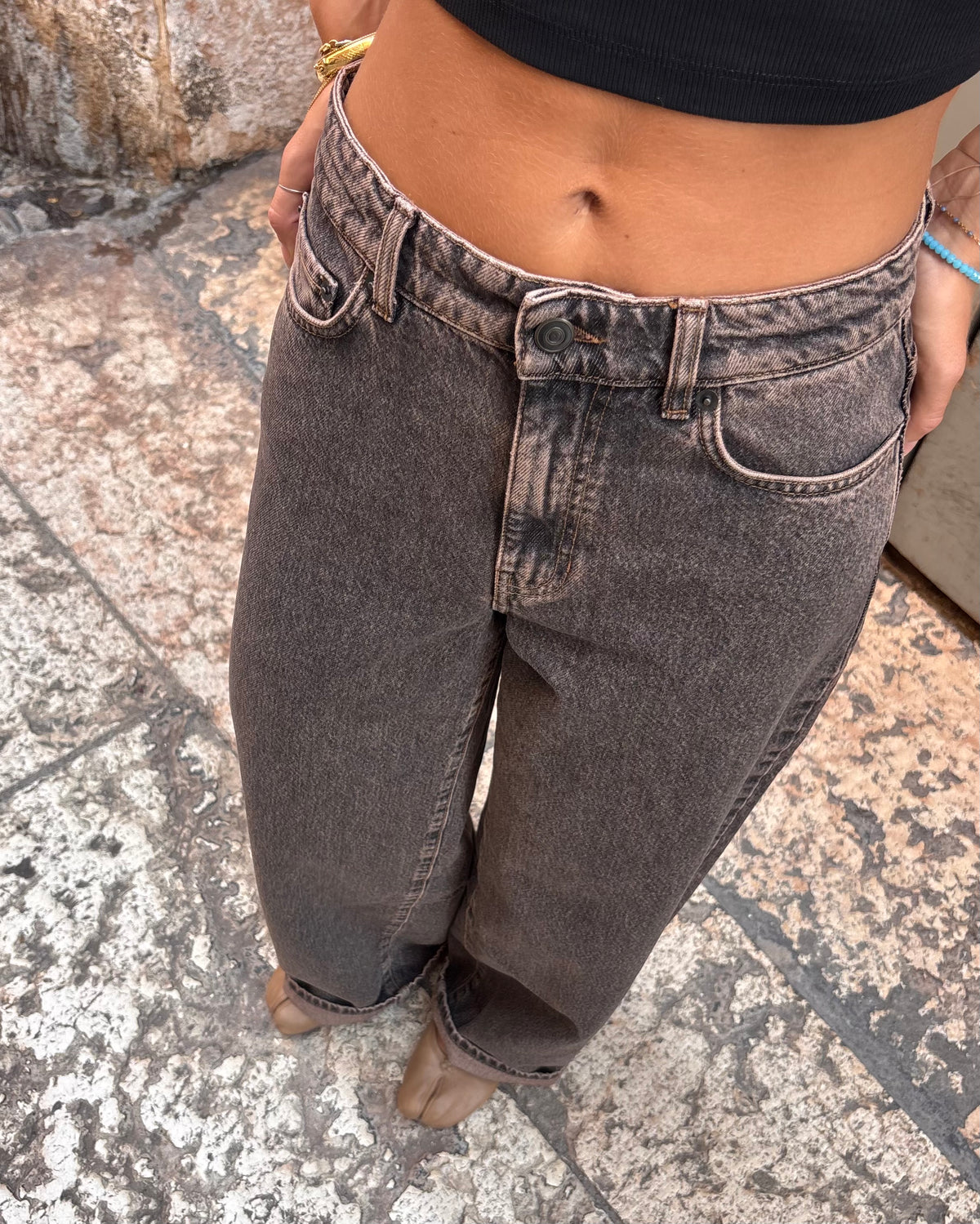 Jeans Kobe dirty black