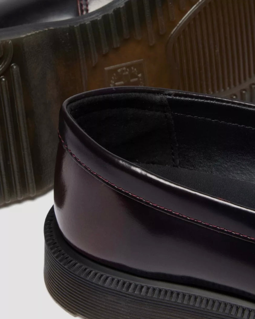 Mocassini Dr. Martens ciliegia