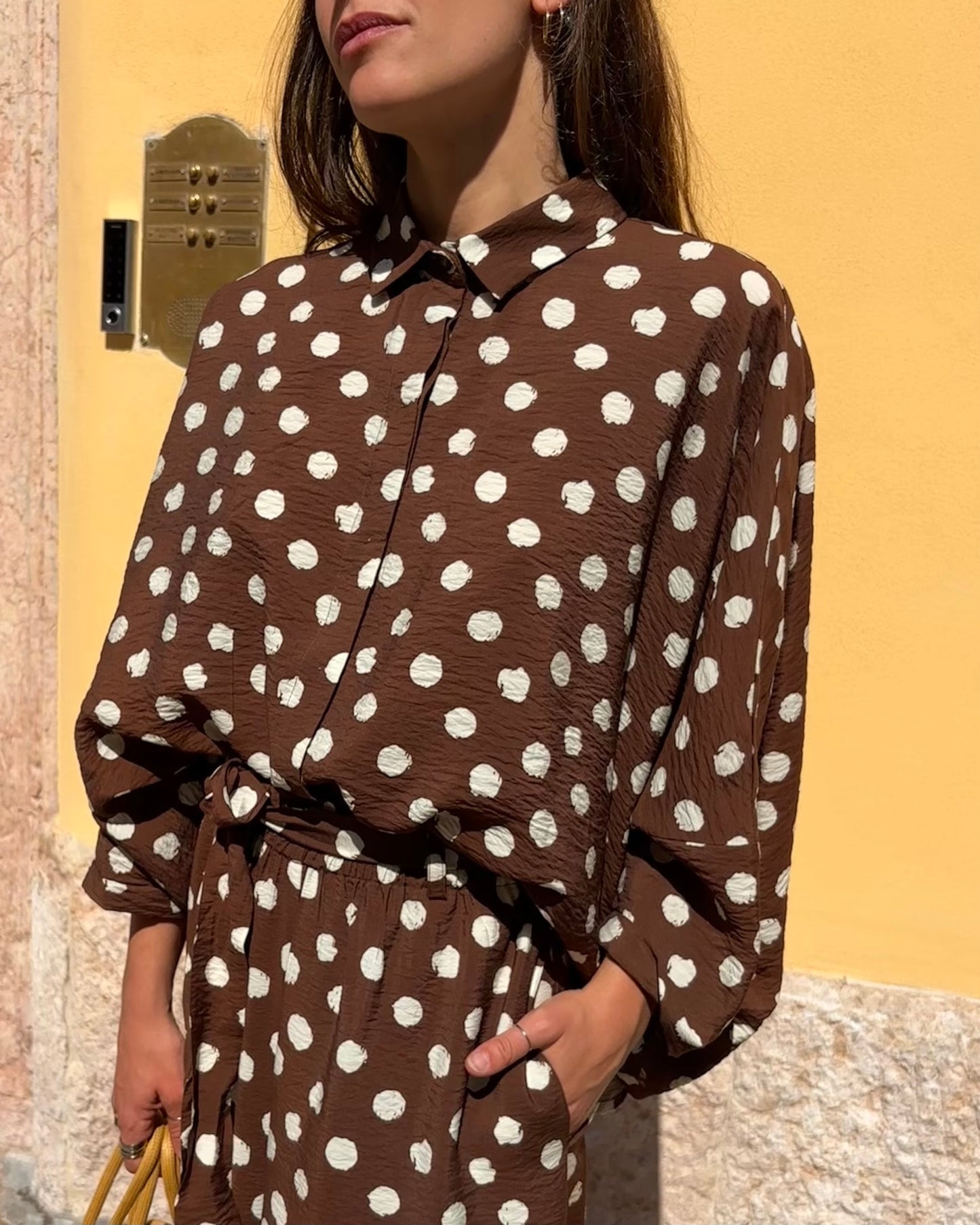 Camicia over pois