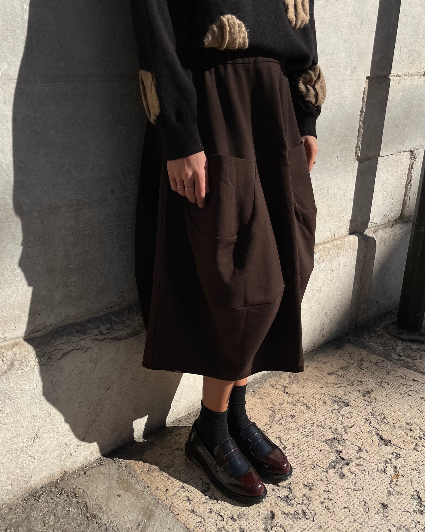 Gonna balloon marrone