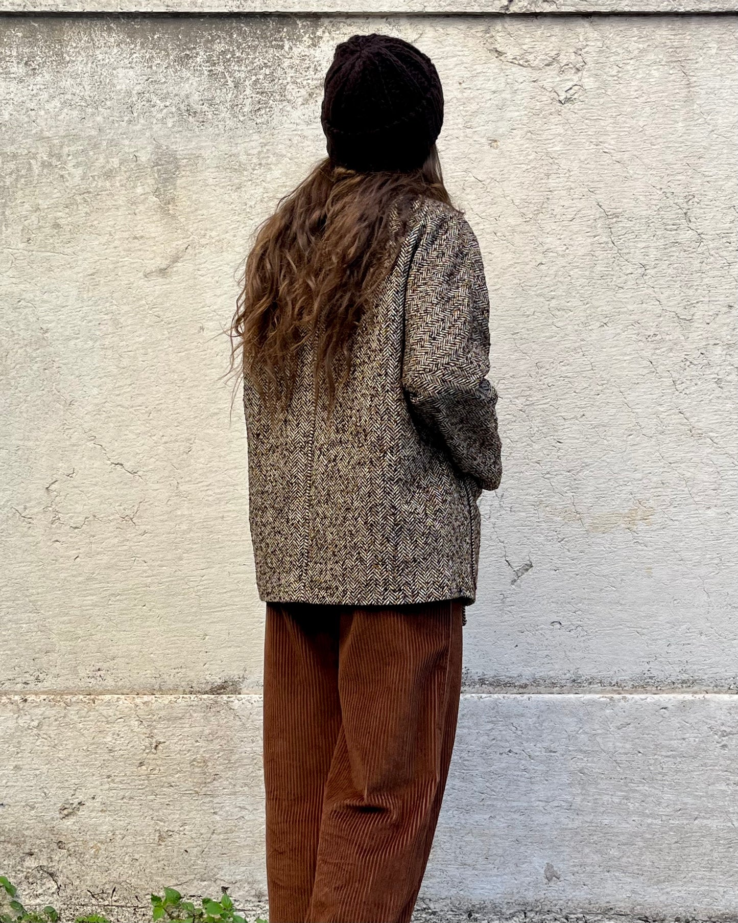Cappotto corto con cintura resca