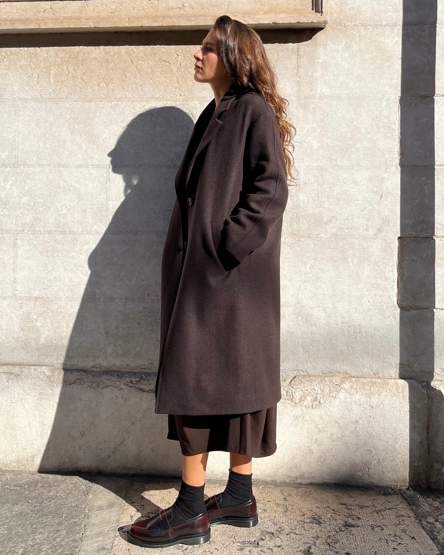 Cappotto oversize marrone