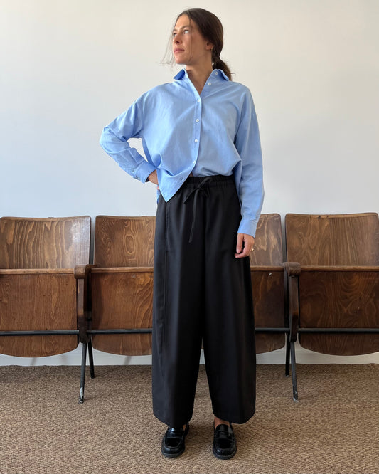 Pantaloni barrel-leg marroni