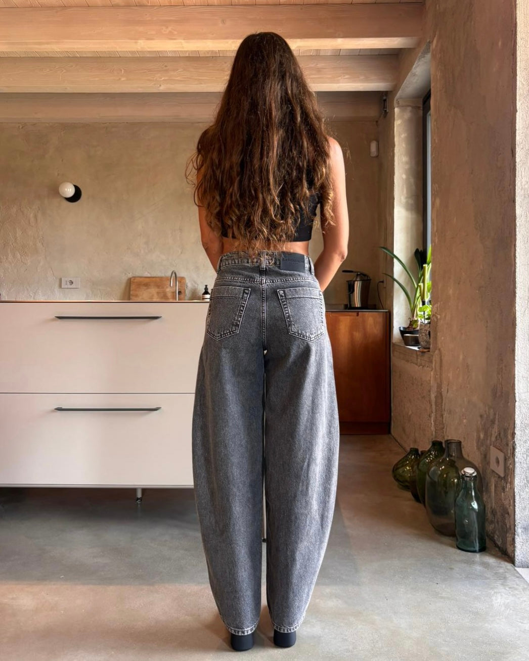 Jeans Tulip marble black