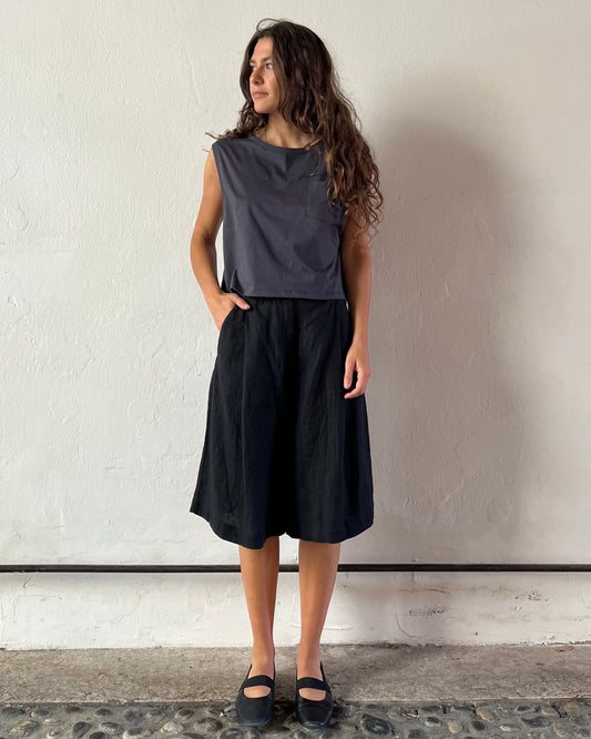 Short Thelma lino nero