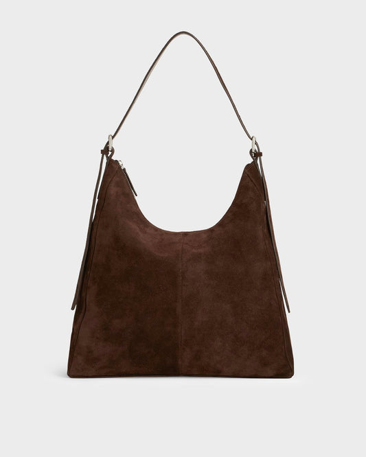 Borsa tote in camoscio