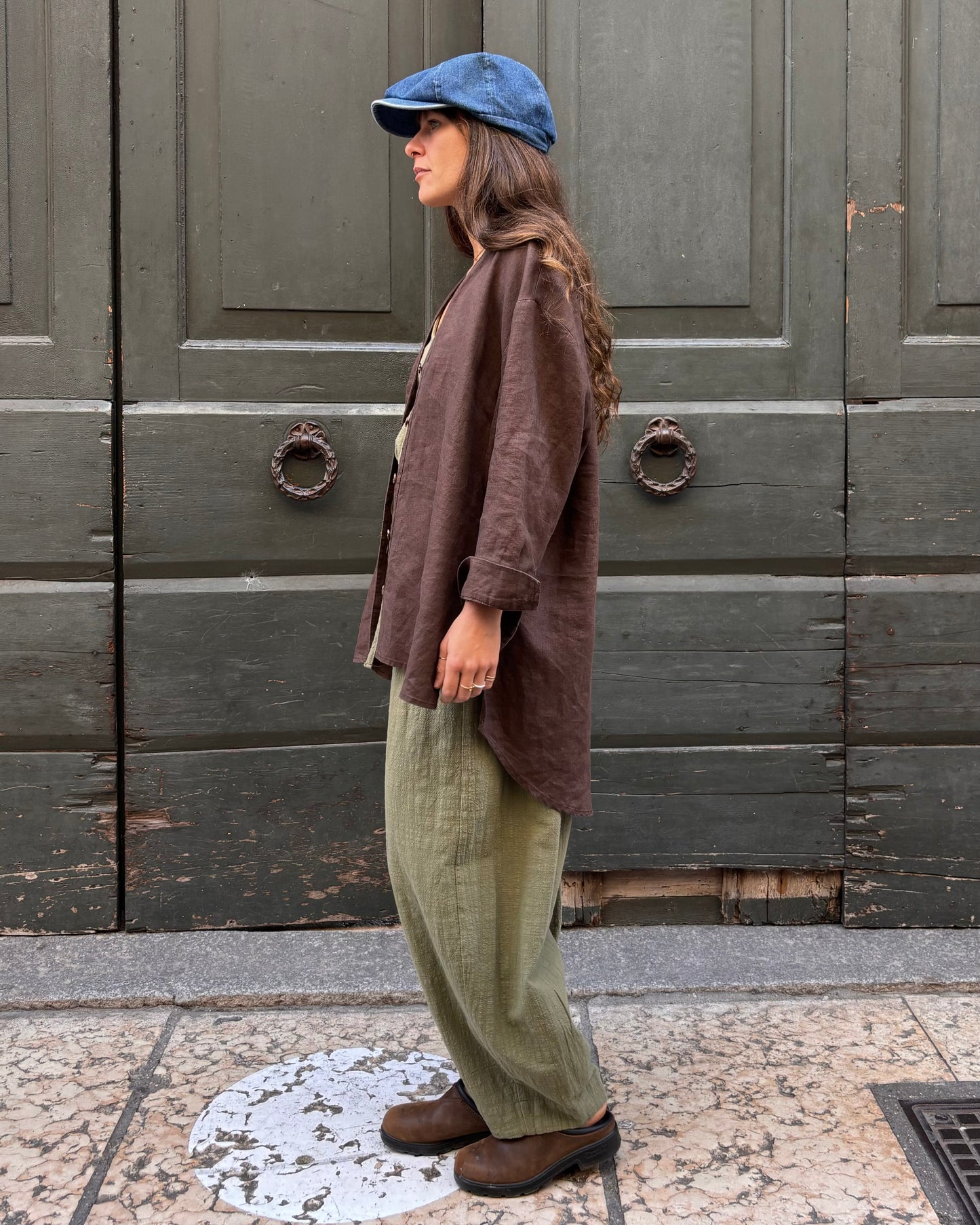 Kimo shirt in lino moro